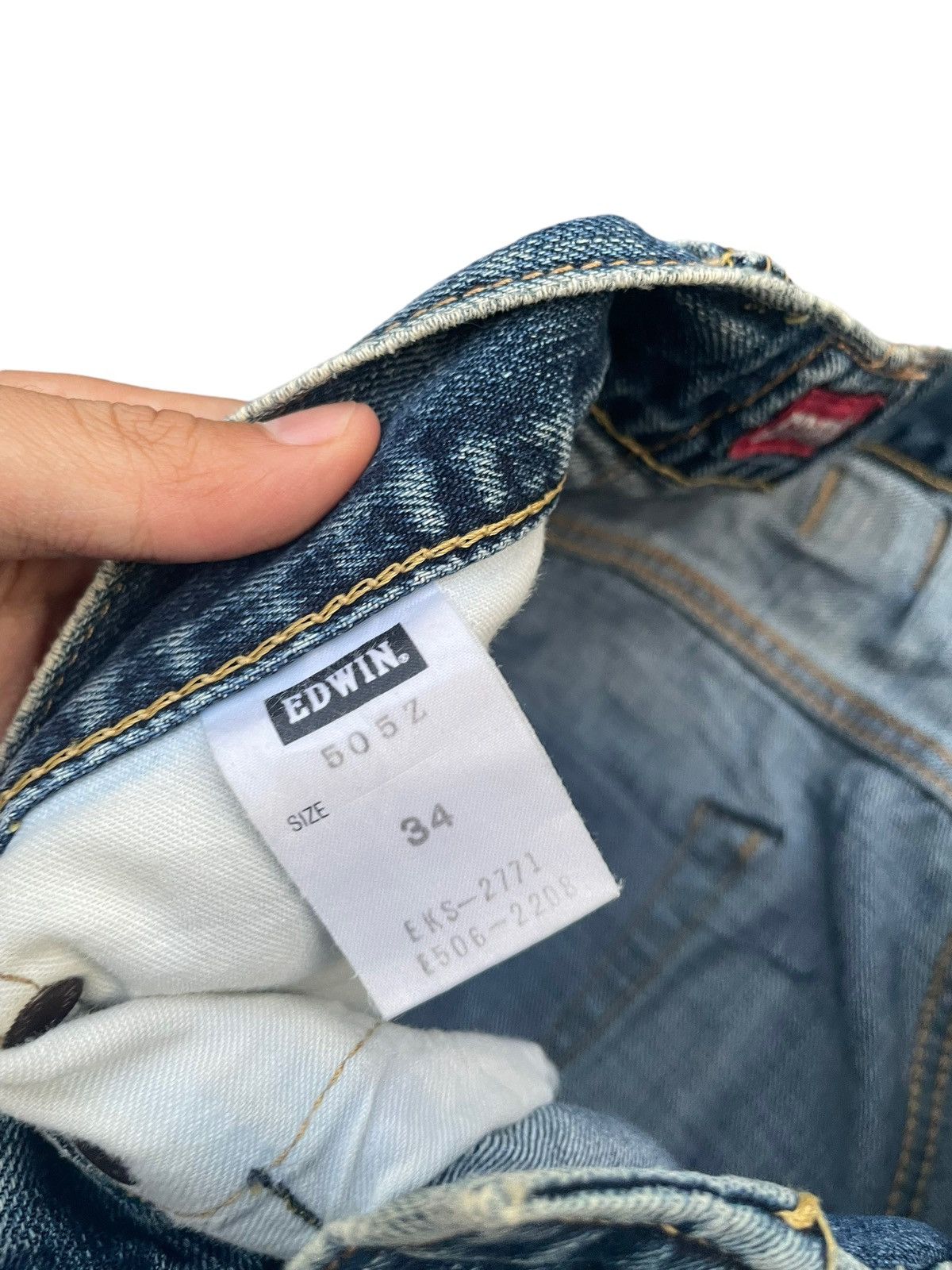 Edwin Vintage Edwin 505Z Selvedge Distresed & Rework Size US 36 / EU 52 - 11 Thumbnail