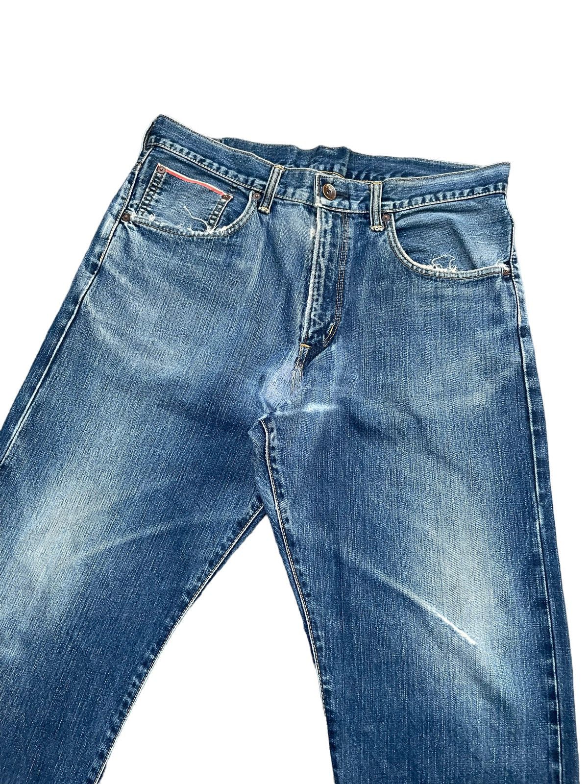 Edwin Vintage Edwin 505Z Selvedge Distresed & Rework Size US 36 / EU 52 - 7 Thumbnail