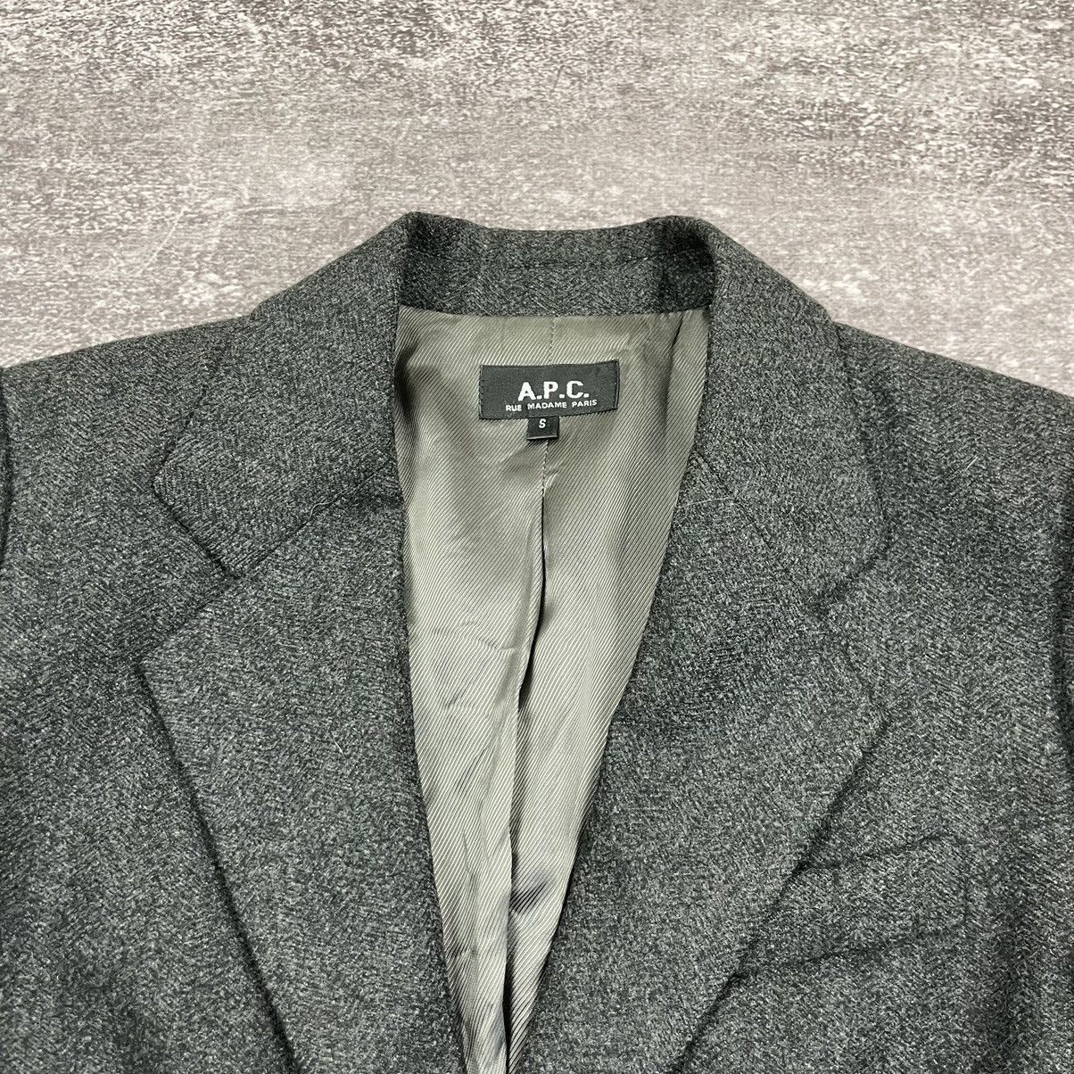 A.P.C. A.P.C Rue Madame Paris Wool Blazer Size S / US 4 / IT 40 - 4 Thumbnail