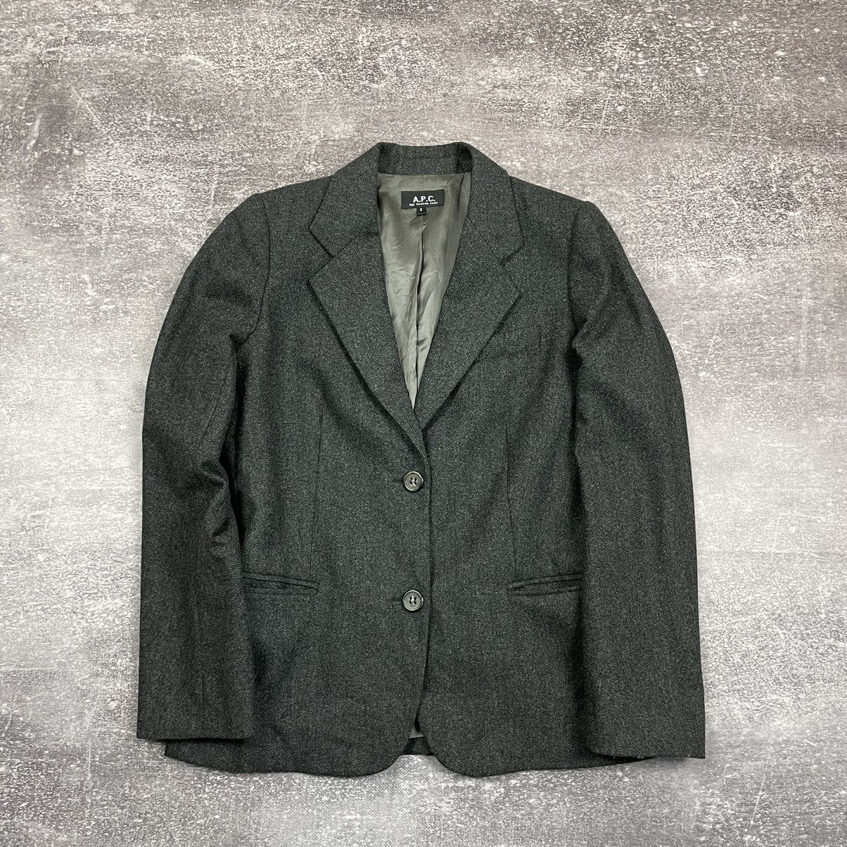 A.P.C. A.P.C Rue Madame Paris Wool Blazer Size S / US 4 / IT 40 - 1 Thumbnail