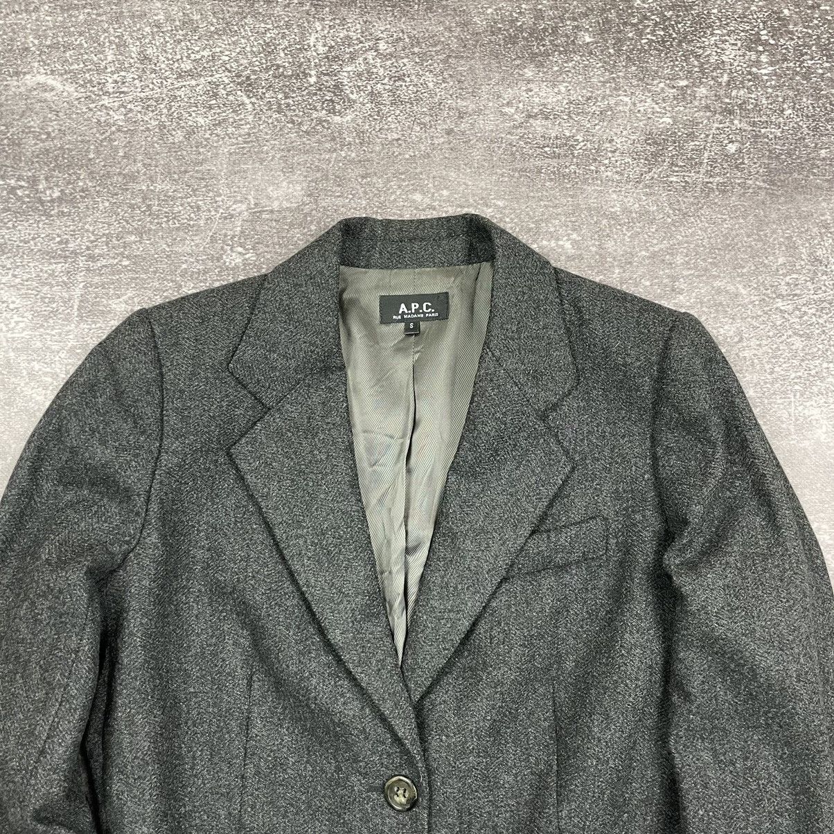 A.P.C. A.P.C Rue Madame Paris Wool Blazer Size S / US 4 / IT 40 - 2 Thumbnail
