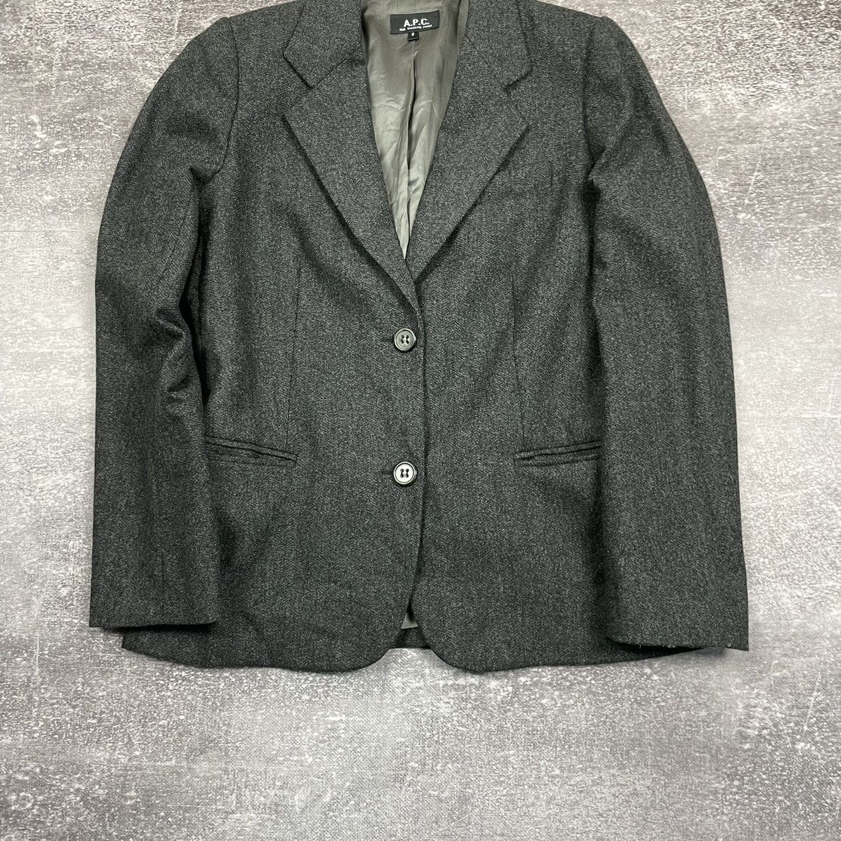 A.P.C. A.P.C Rue Madame Paris Wool Blazer Size S / US 4 / IT 40 - 3 Thumbnail