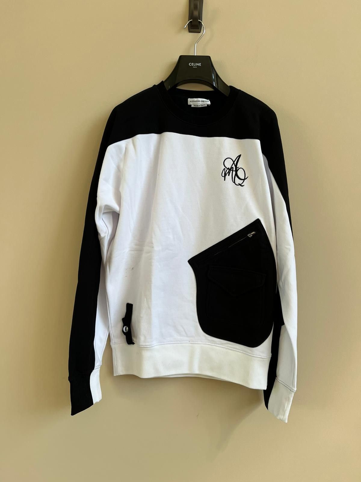 Alexander McQueen Sweater in Black & White Color Size US L / EU 52-54 / 3 - 1 Thumbnail