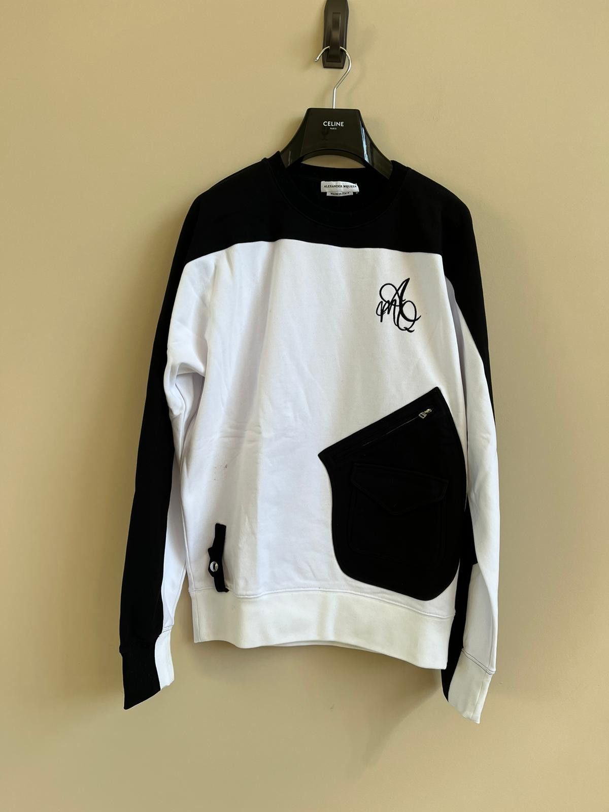 Alexander McQueen Sweater in Black & White Color Size US L / EU 52-54 / 3 - 2 Thumbnail