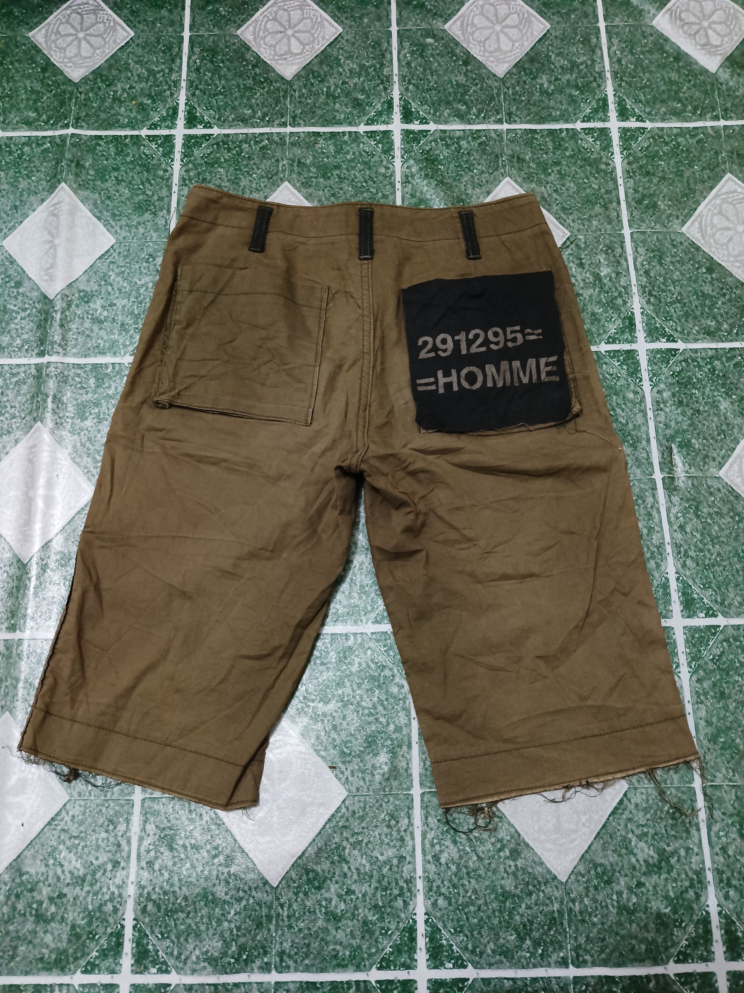 Rare!!! 291295 homme shorts back pocket big logo