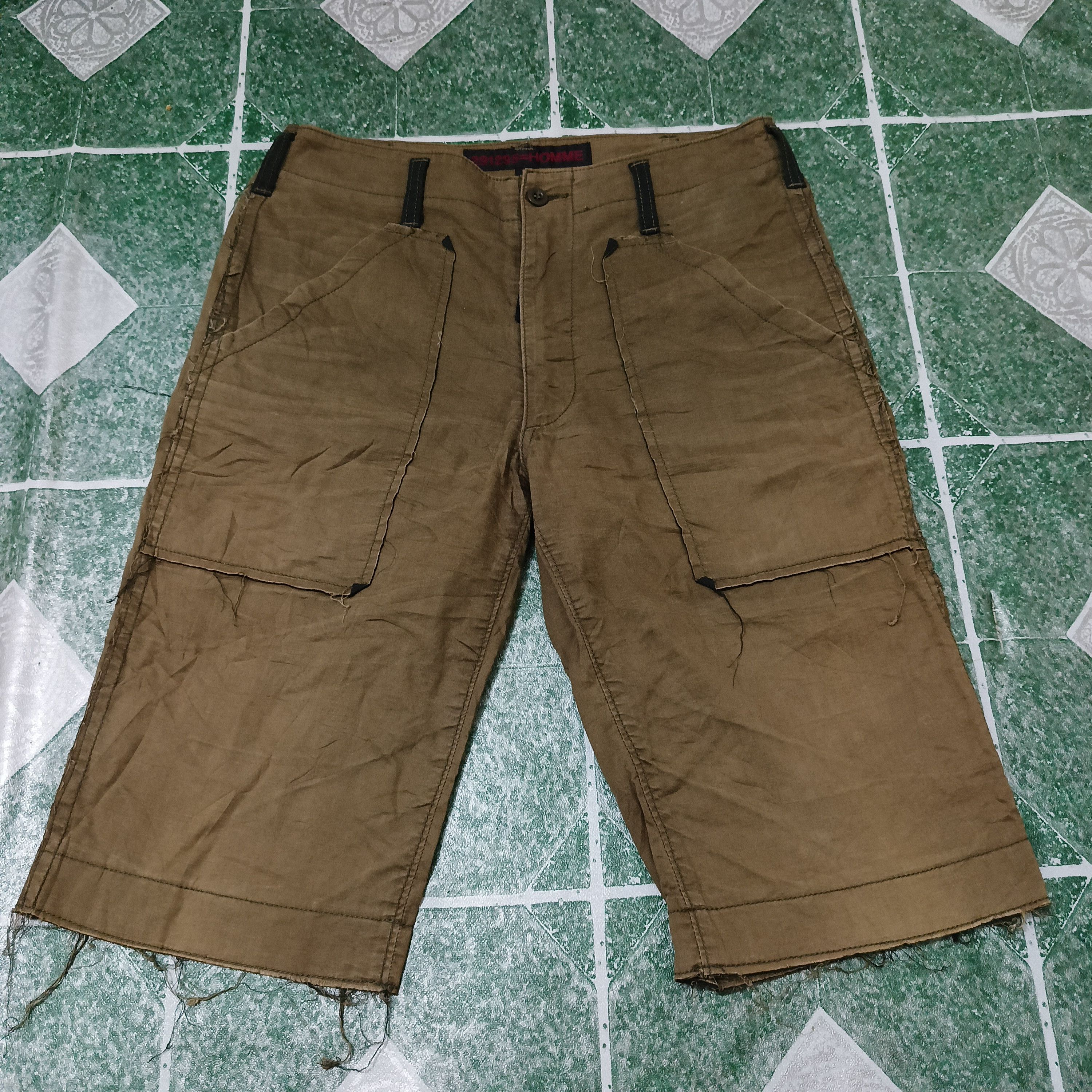 Rare!!! 291295 homme shorts back pocket big logo