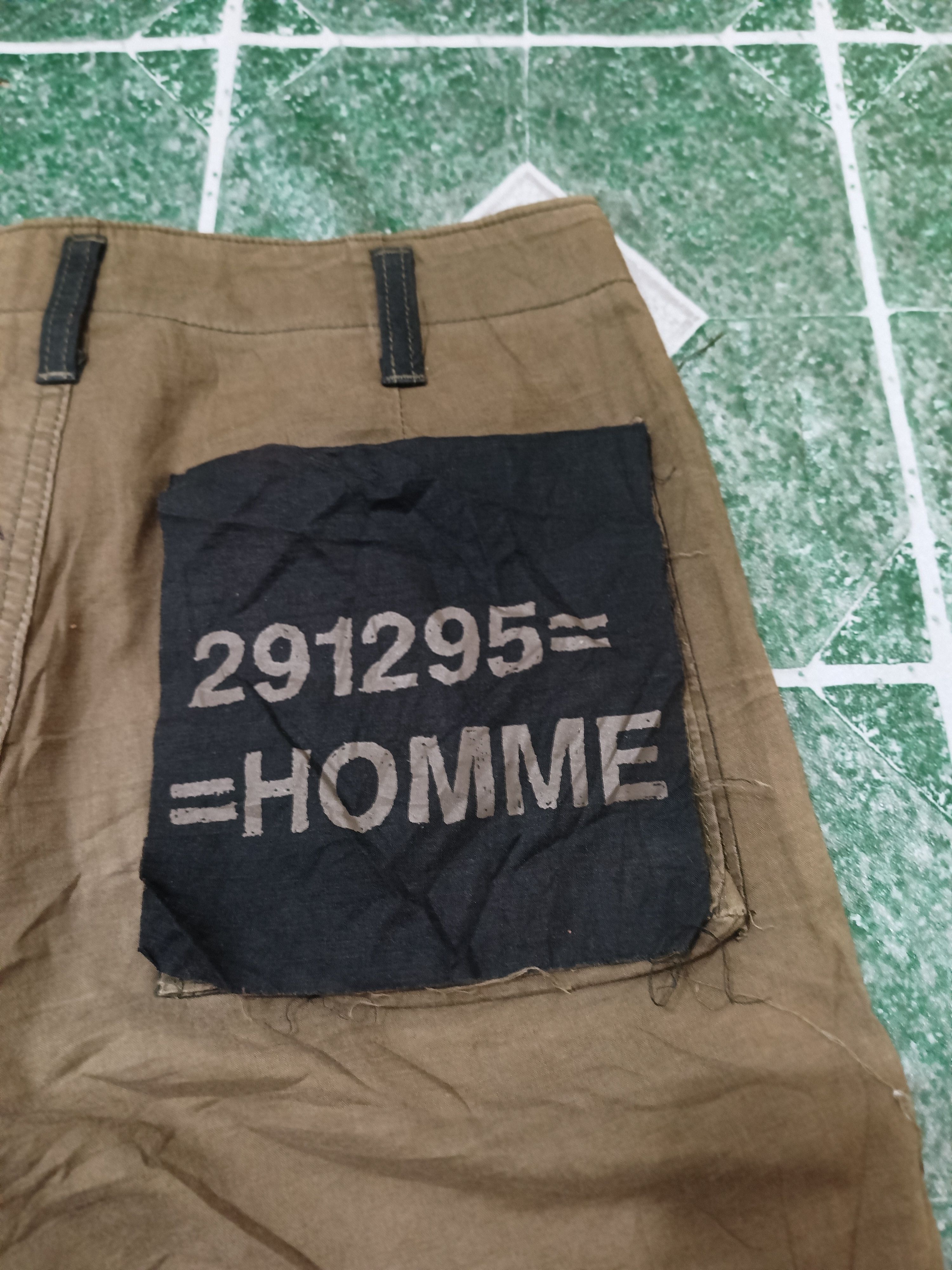 Rare!!! 291295 homme shorts back pocket big logo