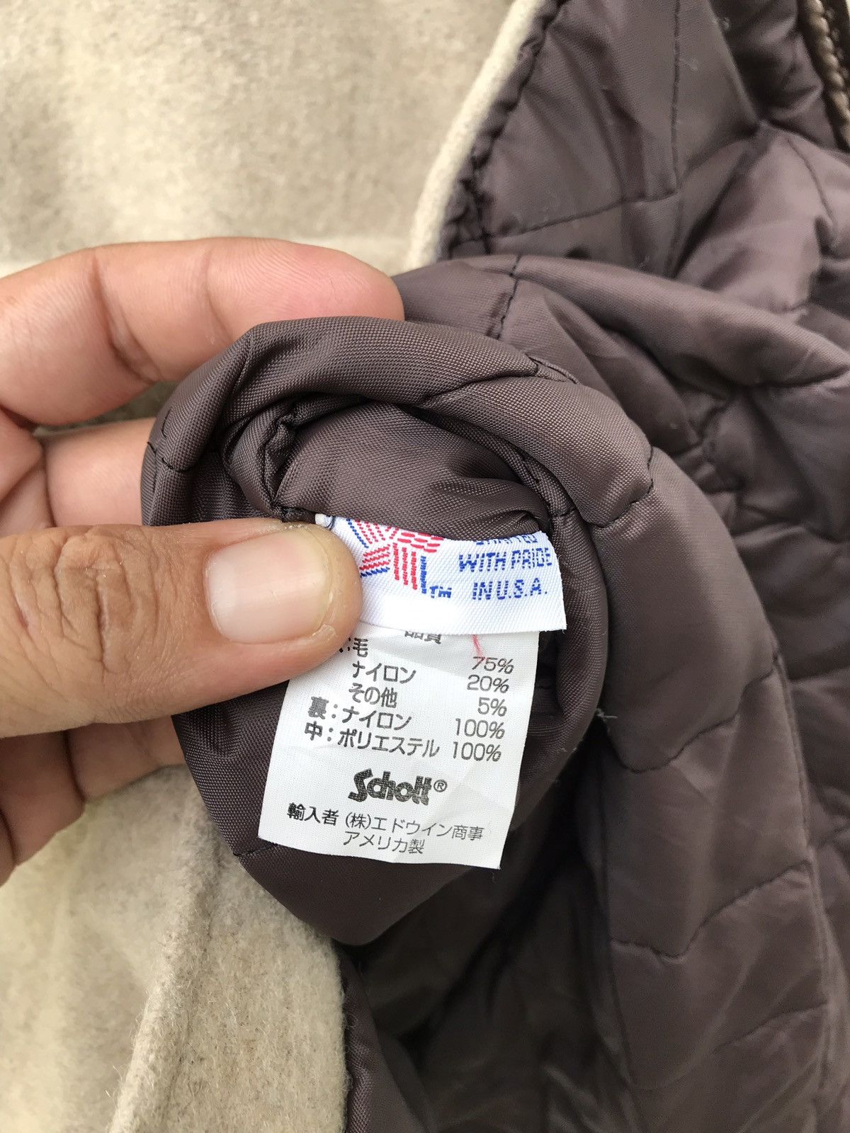 Schott Vintage Schott Double Breasted Wool Pea Coat Jacket Size US S / EU 44-46 / 1 - 5 Thumbnail