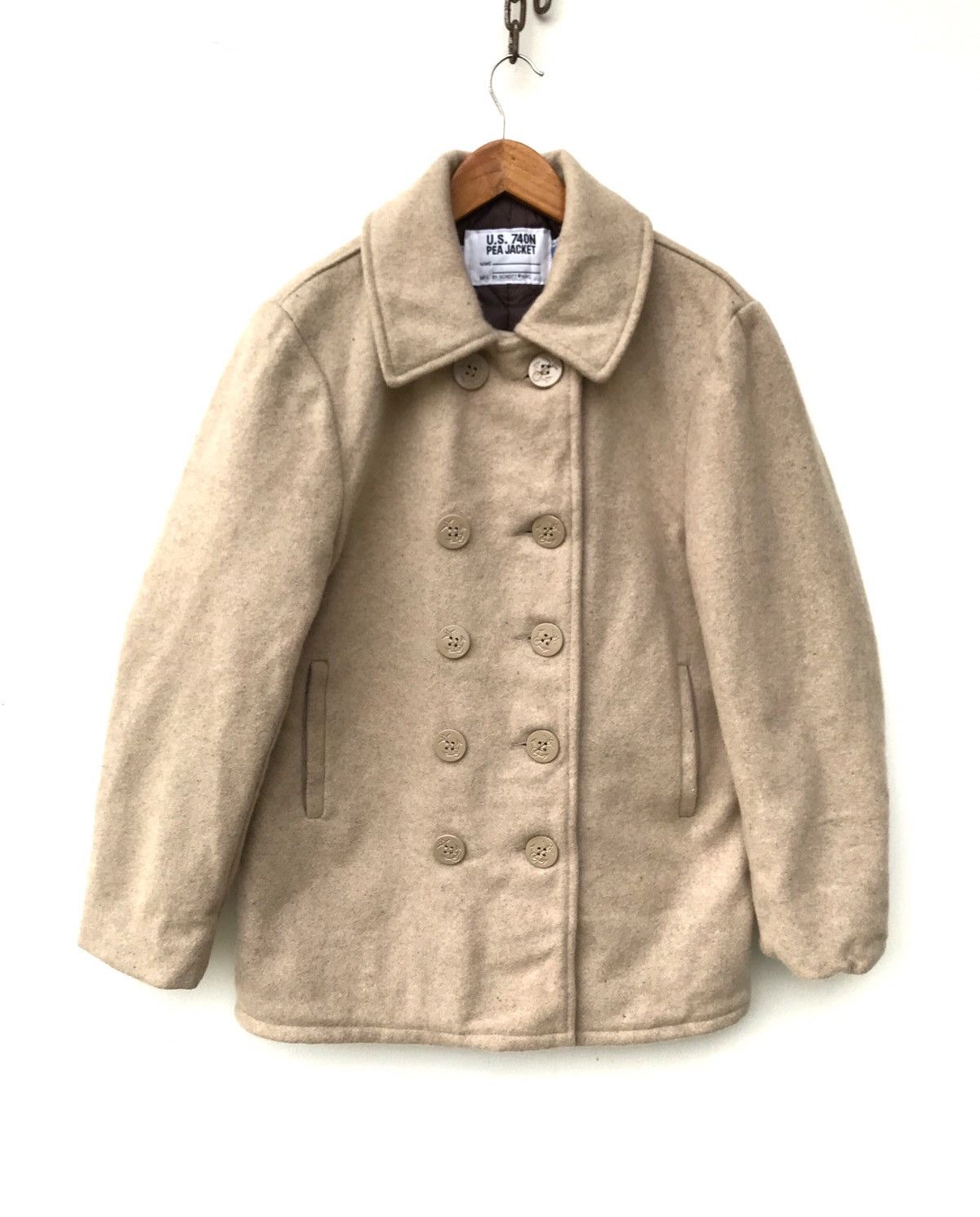 Schott Vintage Schott Double Breasted Wool Pea Coat Jacket Size US S / EU 44-46 / 1 - 1 Thumbnail