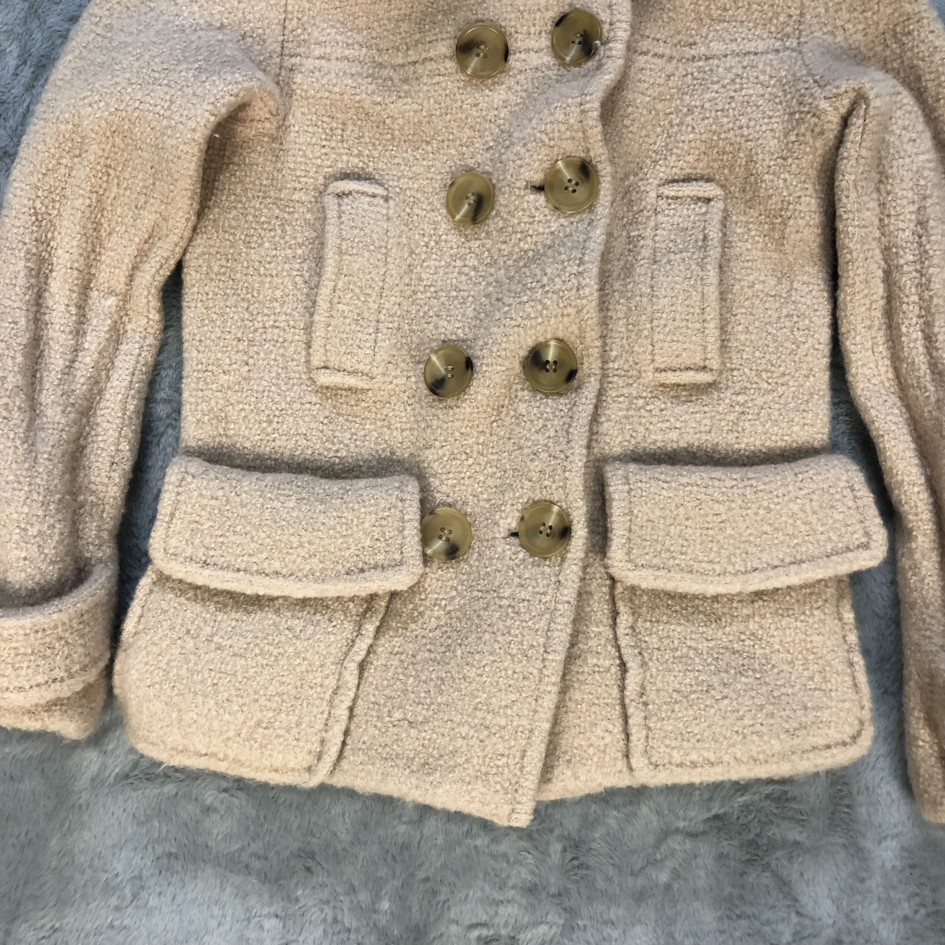 Marc Jacobs Marc Jacobs Look Double Breasted Kid Wool Coat #6254-55 Size XXS / US 00 / IT 34 - 3 Thumbnail