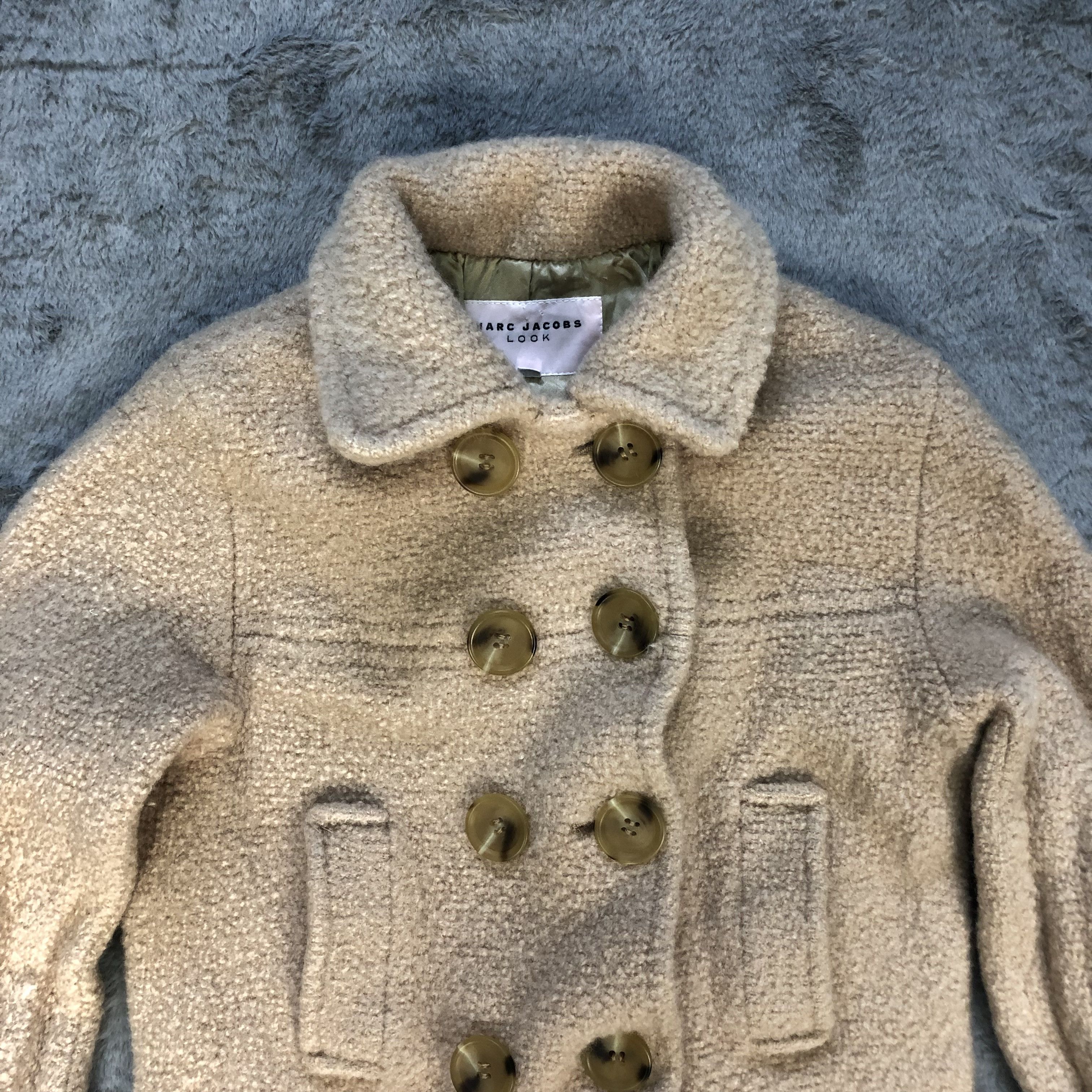 Marc Jacobs Marc Jacobs Look Double Breasted Kid Wool Coat #6254-55 Size XXS / US 00 / IT 34 - 2 Thumbnail