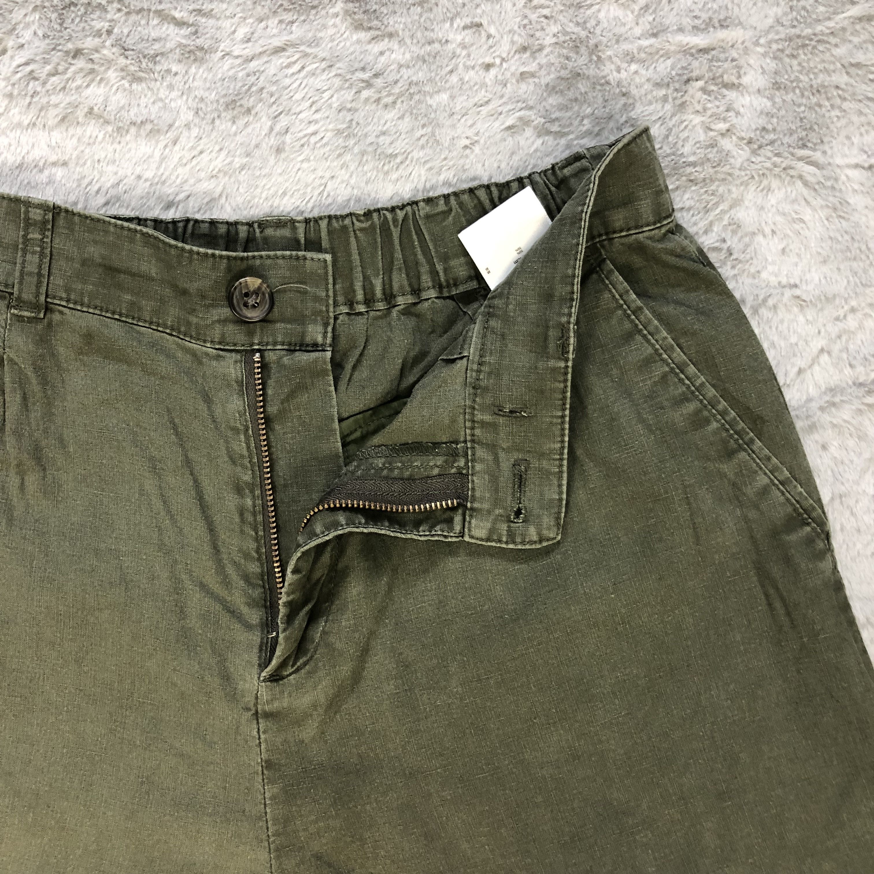 Uniqlo Uniqlo Olive Green Quarter Short Pants #6251-220 Size US 27 - 4 Thumbnail