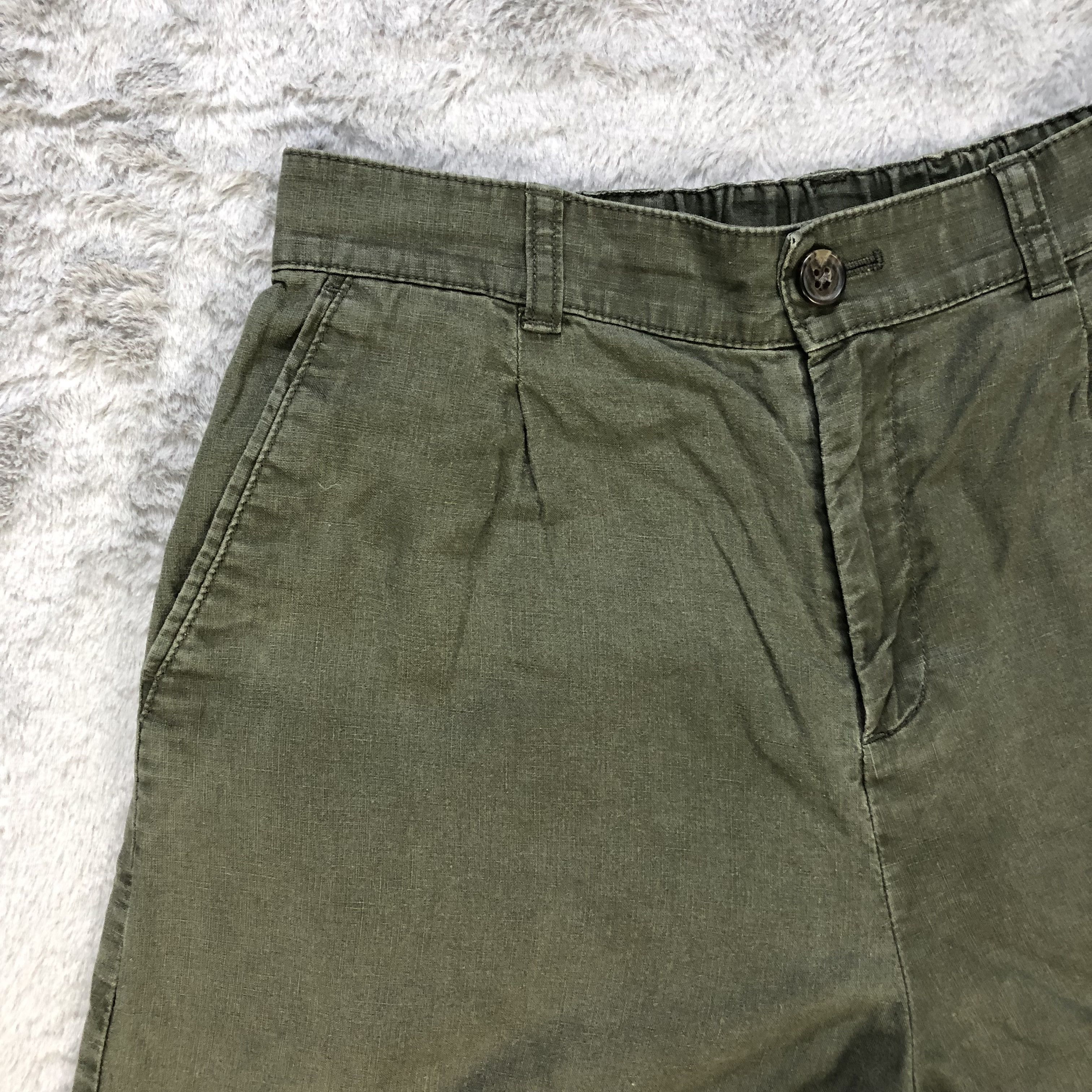 Uniqlo Uniqlo Olive Green Quarter Short Pants #6251-220 Size US 27 - 3 Thumbnail