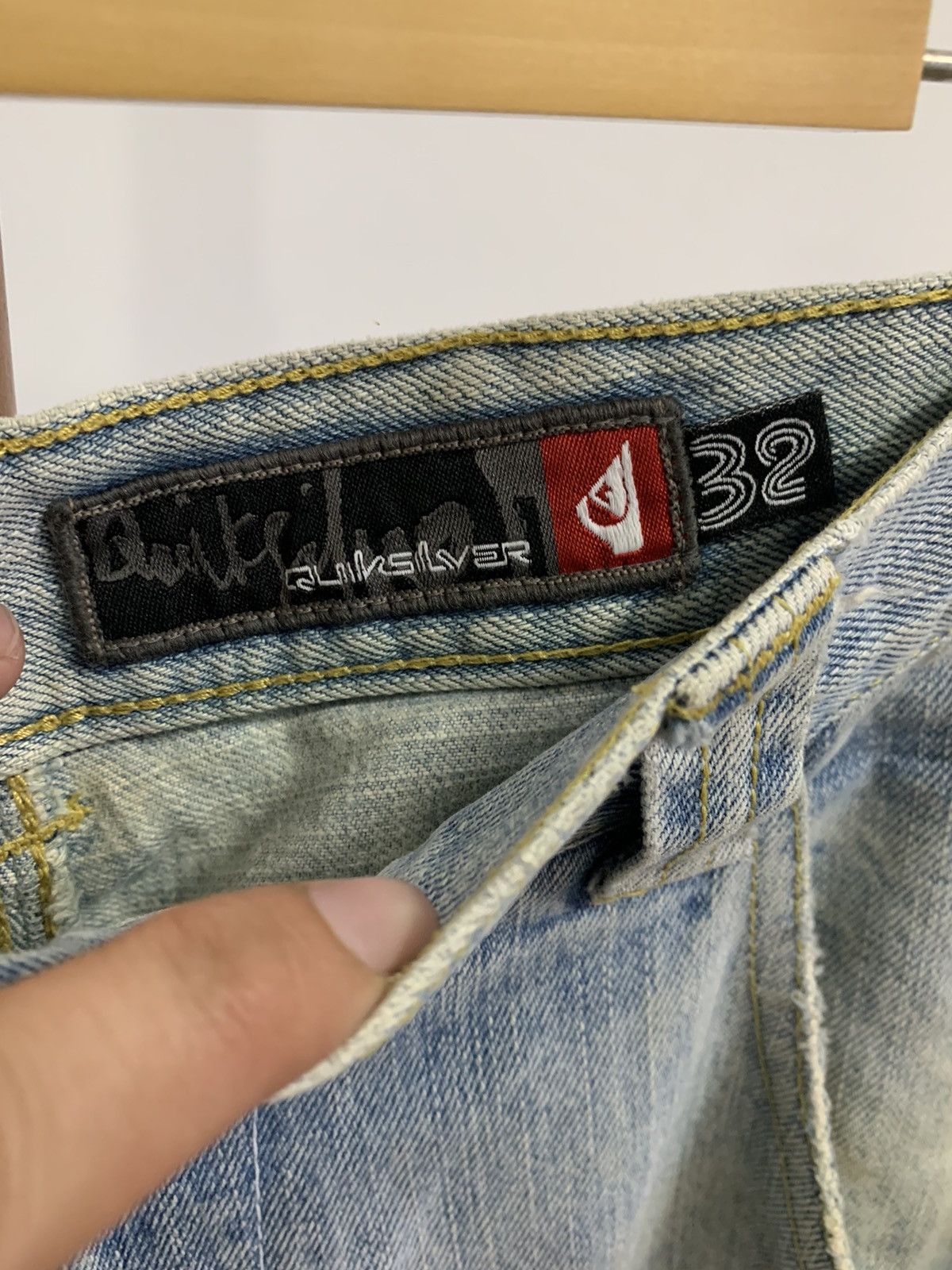 Quiksilver Quiksilver Distressed Denim Patchwork Size US 32 / EU 48 - 4 Thumbnail