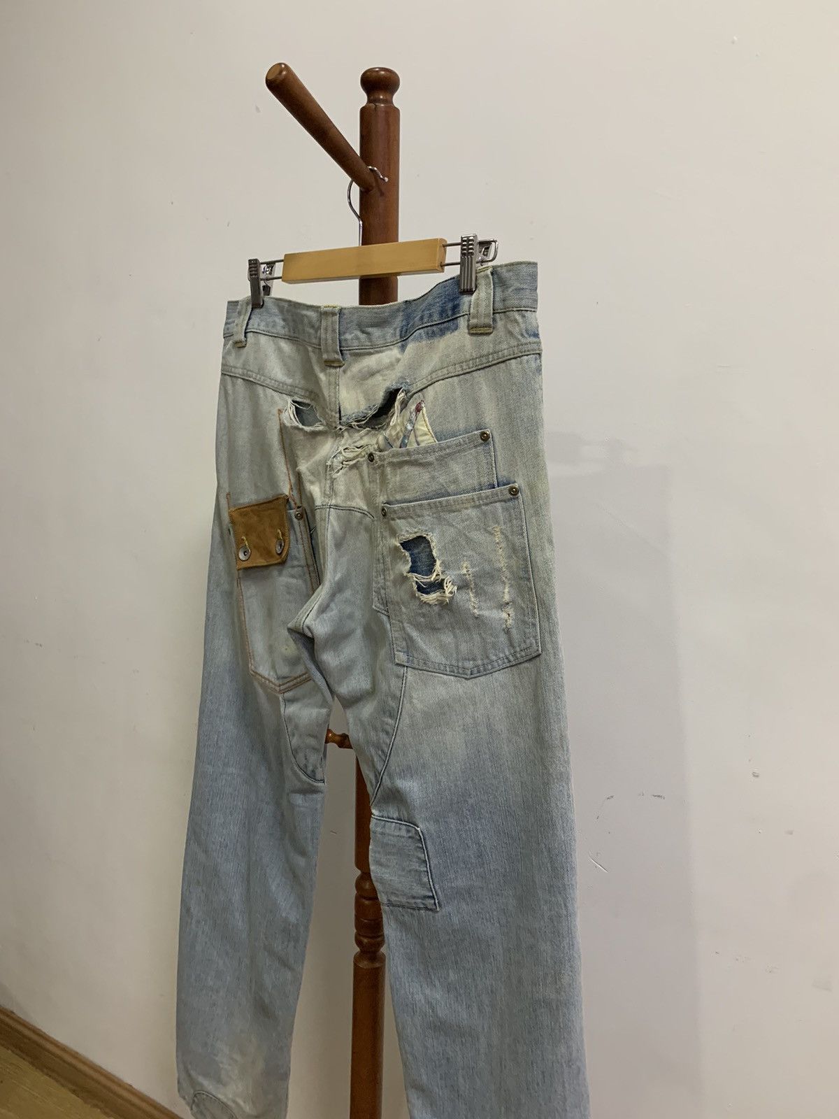 Quiksilver Quiksilver Distressed Denim Patchwork Size US 32 / EU 48 - 10 Thumbnail