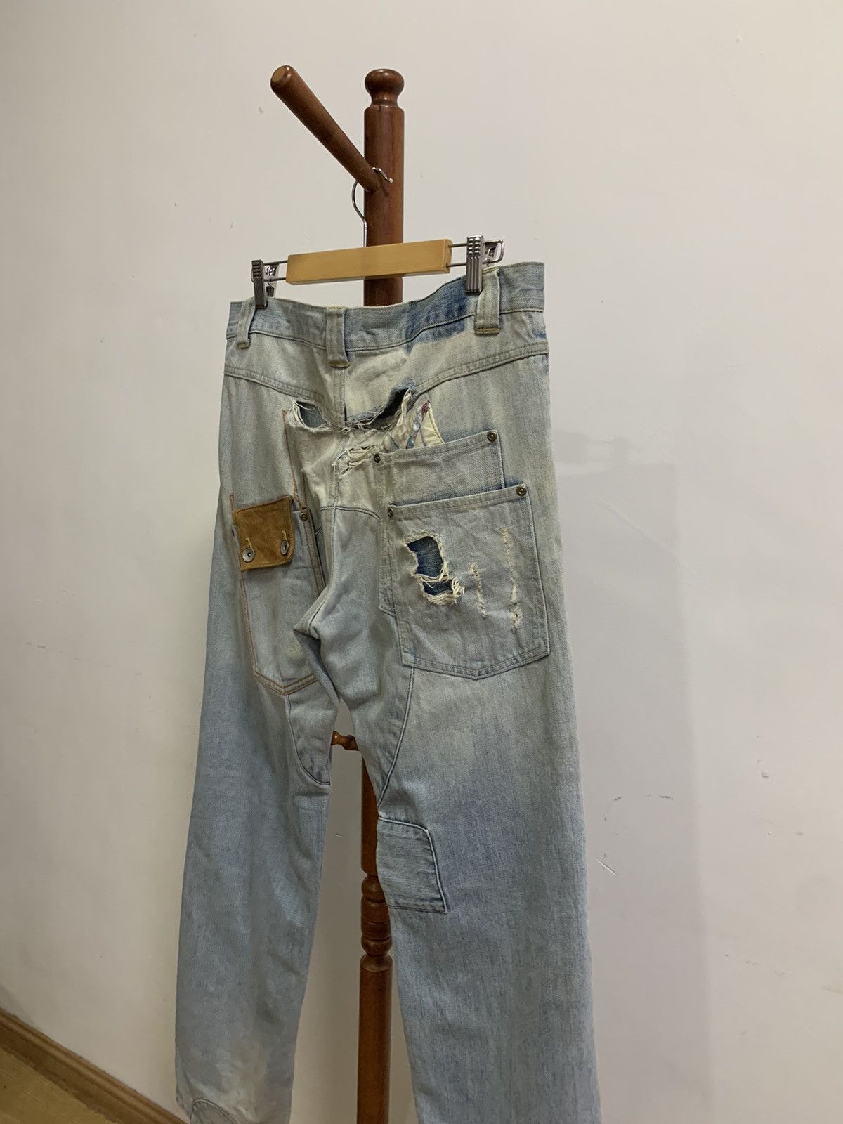 Quiksilver Quiksilver Distressed Denim Patchwork Size US 32 / EU 48 - 9 Thumbnail
