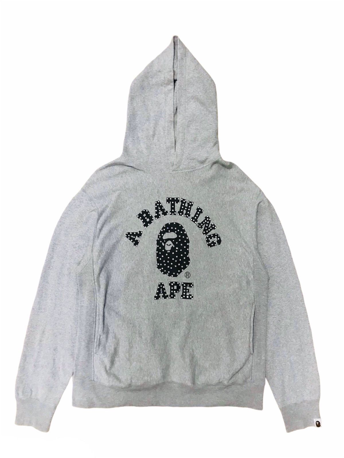 Bape × Swarovski 🔥OG A Bathing Ape Swarovski College Hoodie Size US M / EU 48-50 / 2 - 1 Thumbnail