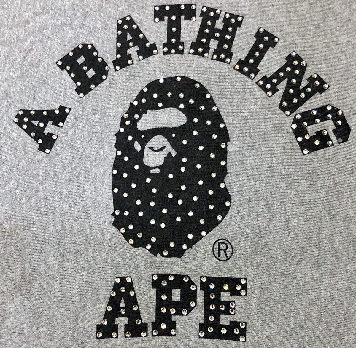 Bape × Swarovski 🔥OG A Bathing Ape Swarovski College Hoodie Size US M / EU 48-50 / 2 - 4 Thumbnail
