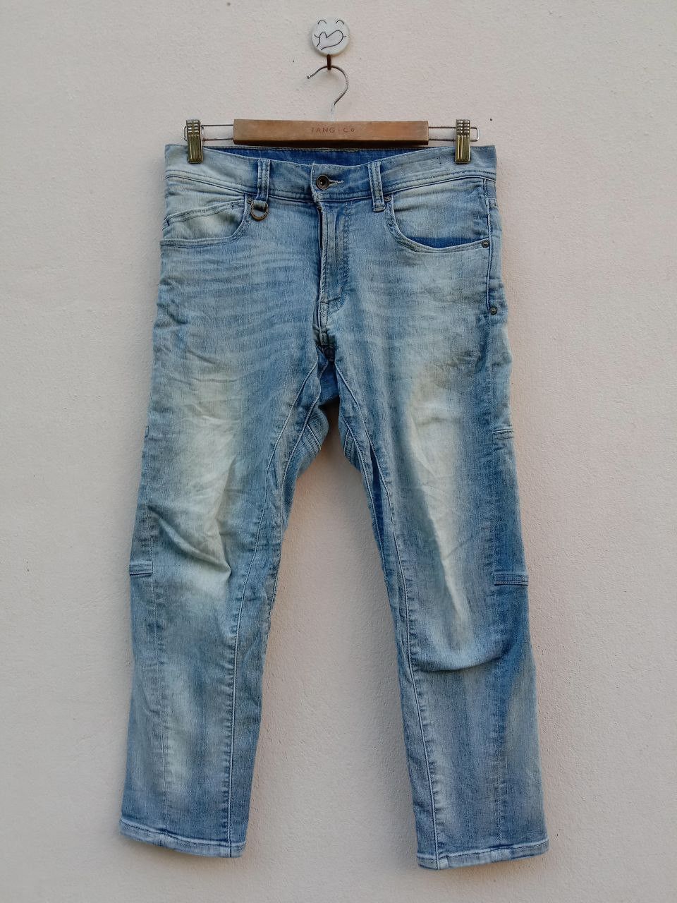 Tete Homme Vintage Tete Homme Cropped Stretchable Denim Pant Size US 30 / EU 46 - 2 Thumbnail