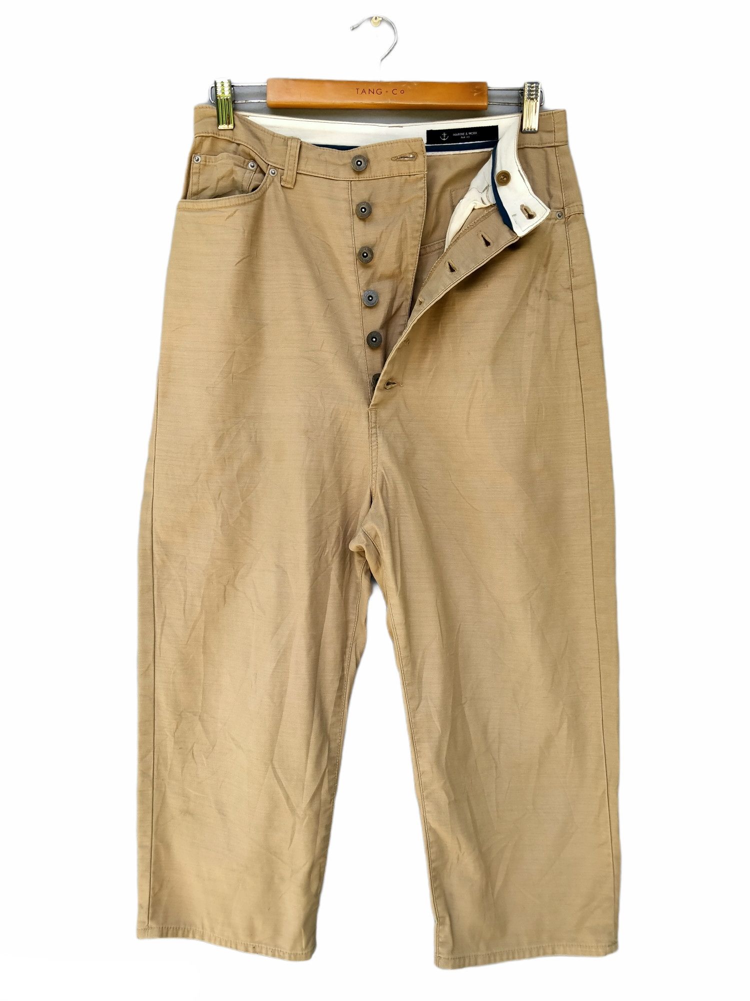 Japanese Brand Japanese Brand Marine & Work Baggy Cropped Trouser Pant Size US 30 / EU 46 - 1 Thumbnail