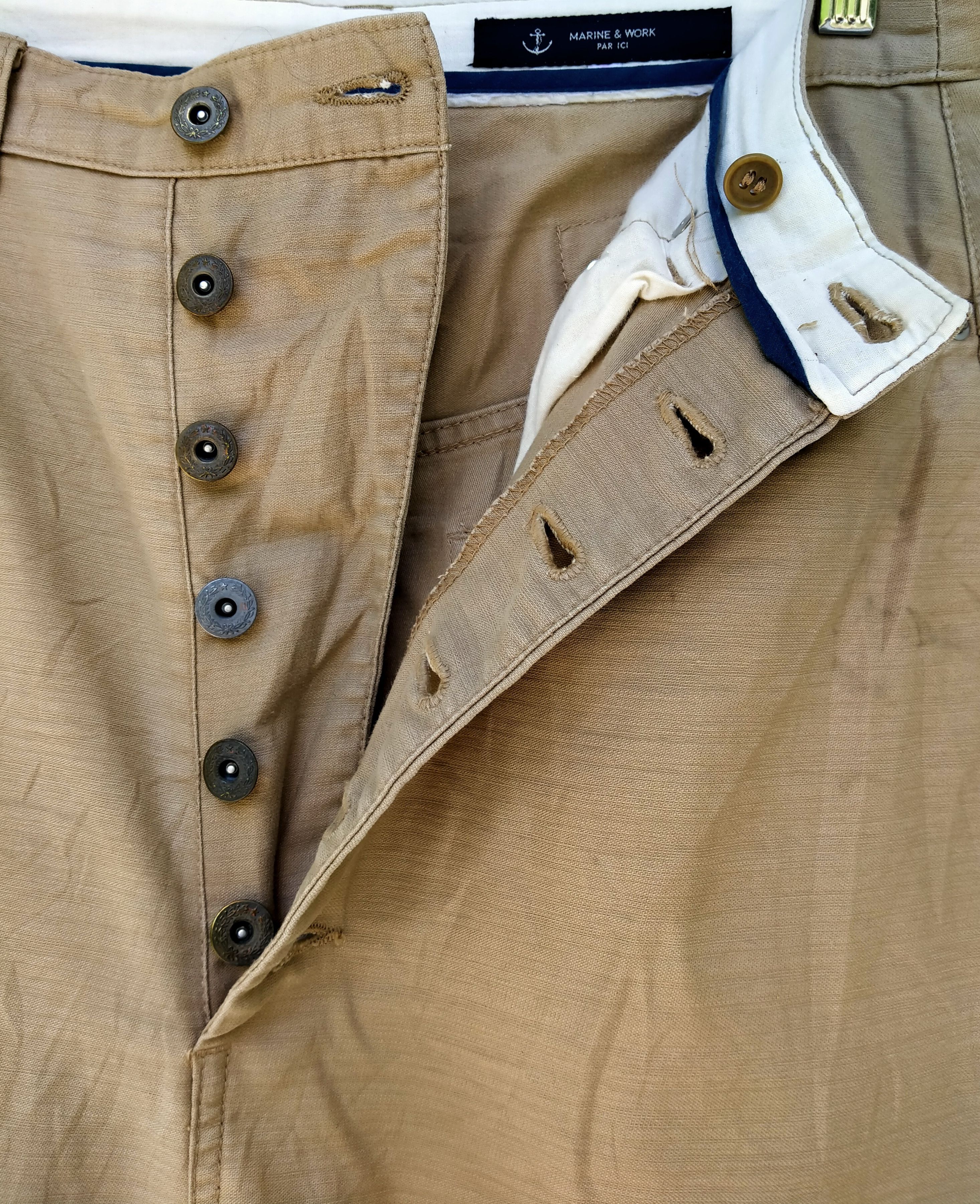 Japanese Brand Japanese Brand Marine & Work Baggy Cropped Trouser Pant Size US 30 / EU 46 - 4 Thumbnail