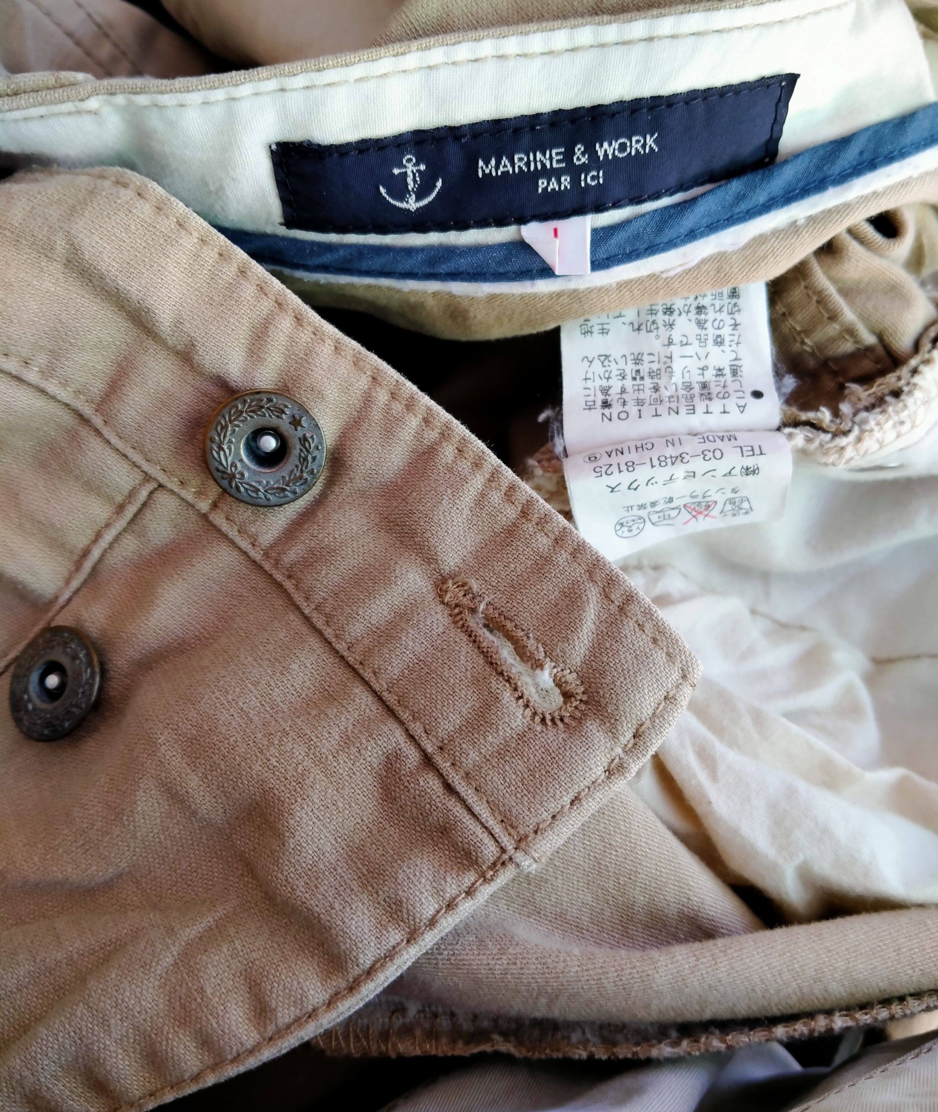 Japanese Brand Japanese Brand Marine & Work Baggy Cropped Trouser Pant Size US 30 / EU 46 - 5 Thumbnail