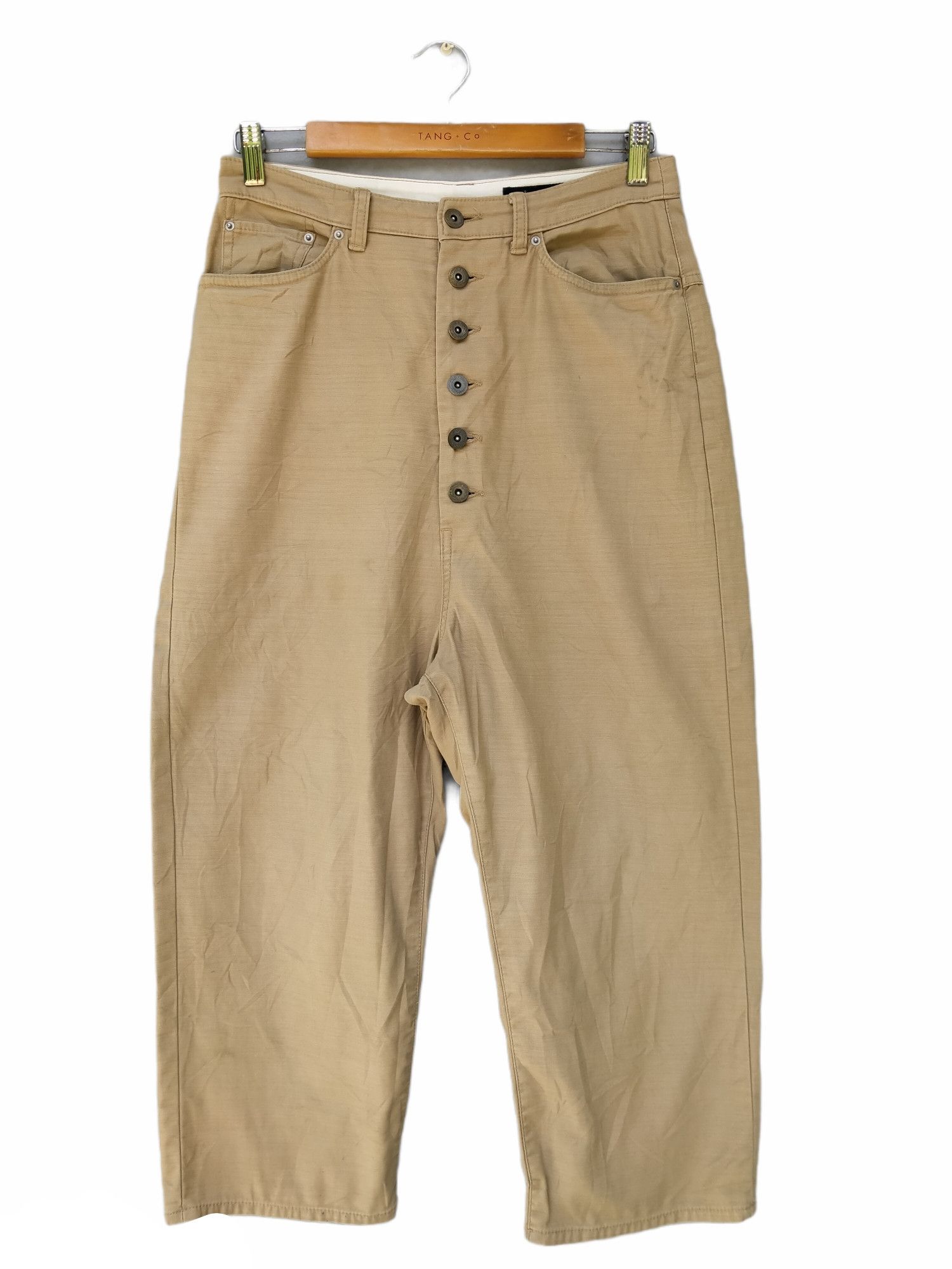 Japanese Brand Japanese Brand Marine & Work Baggy Cropped Trouser Pant Size US 30 / EU 46 - 2 Thumbnail