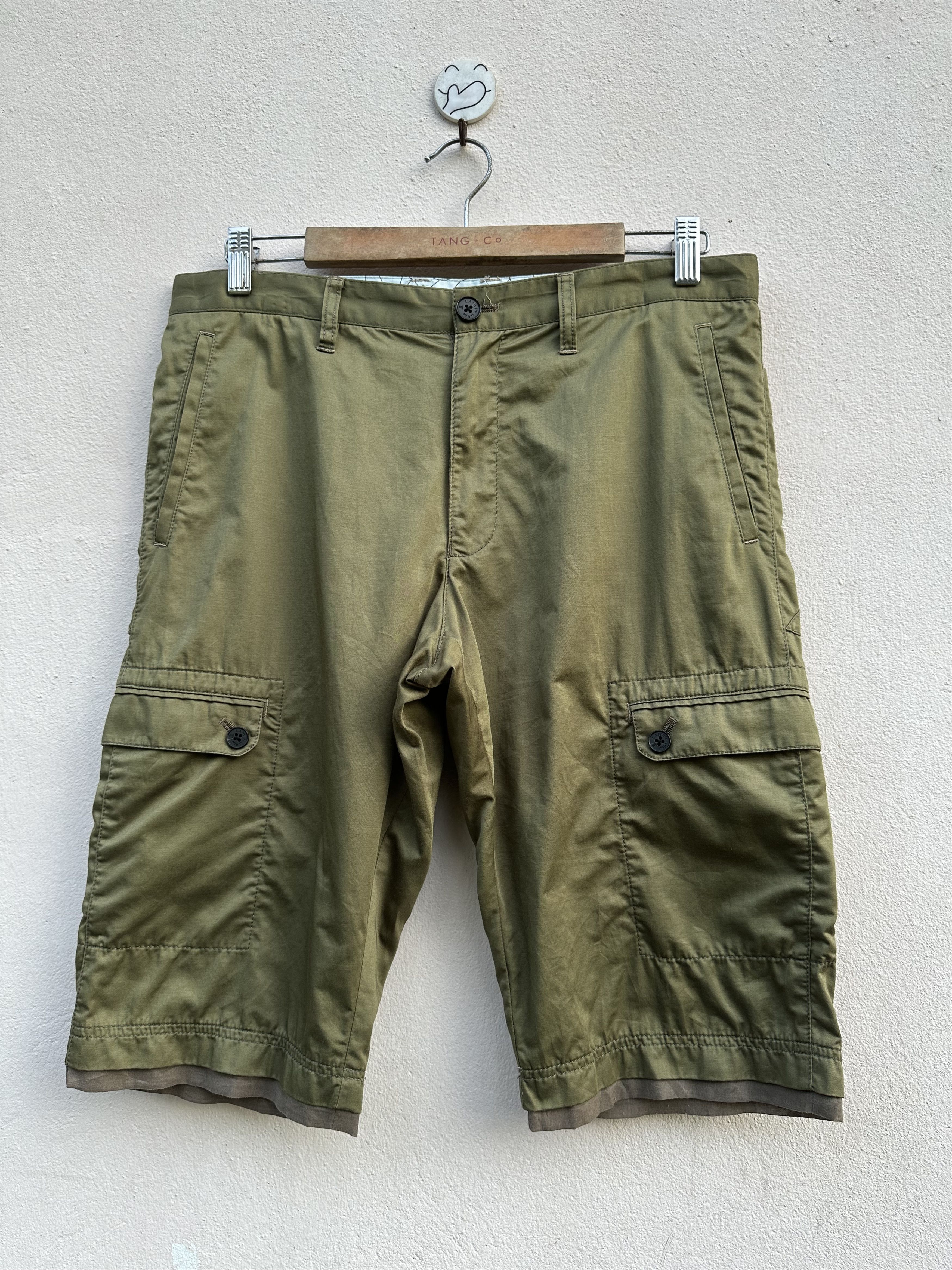 Lanvin Lanvin En Blue Short Cargo Pants Size US 33 - 3 Thumbnail