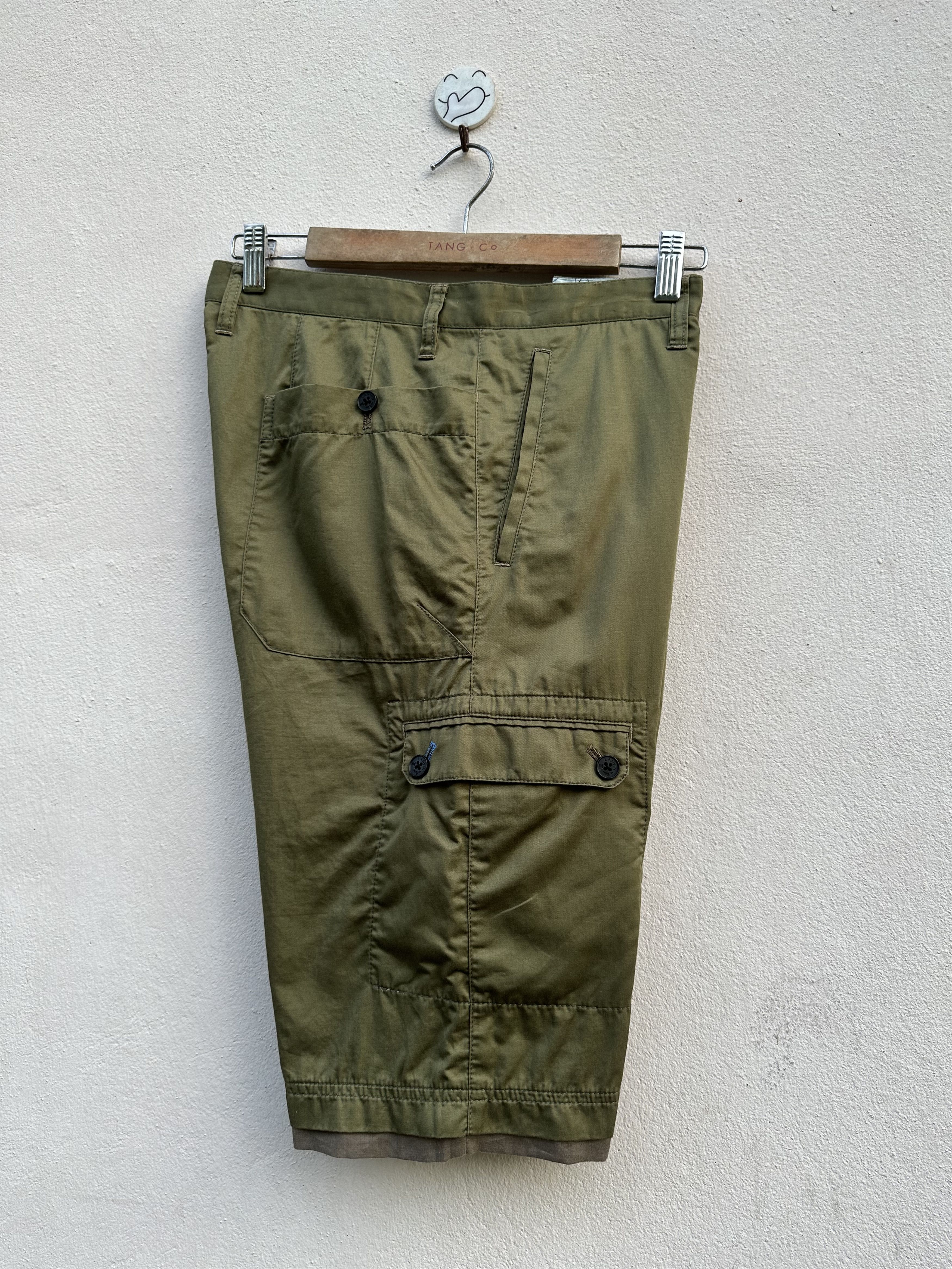 Lanvin Lanvin En Blue Short Cargo Pants Size US 33 - 2 Thumbnail
