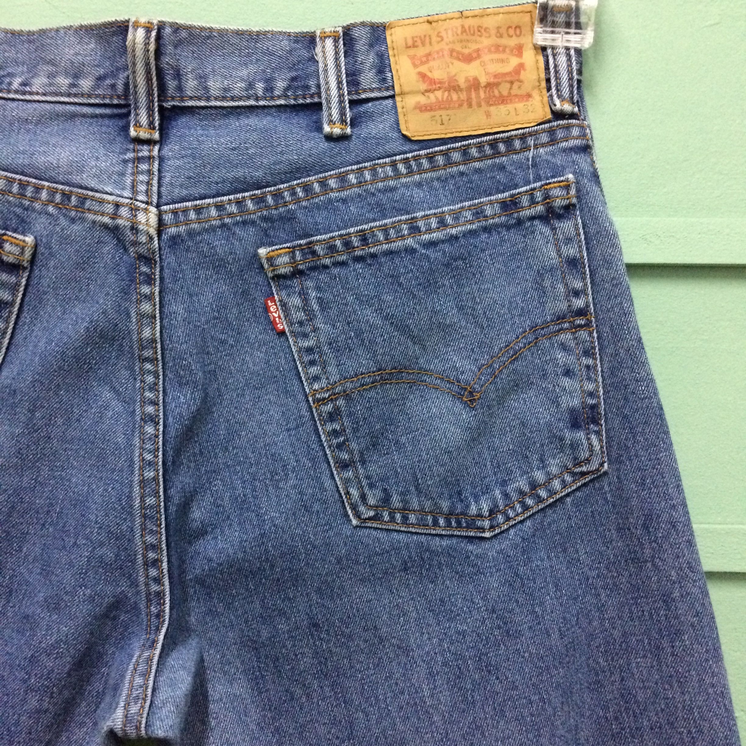 Levi's × Vintage Vintage Levis 517 Flared Bootcut Jeans #B-170 Size US 35 - 6 Thumbnail