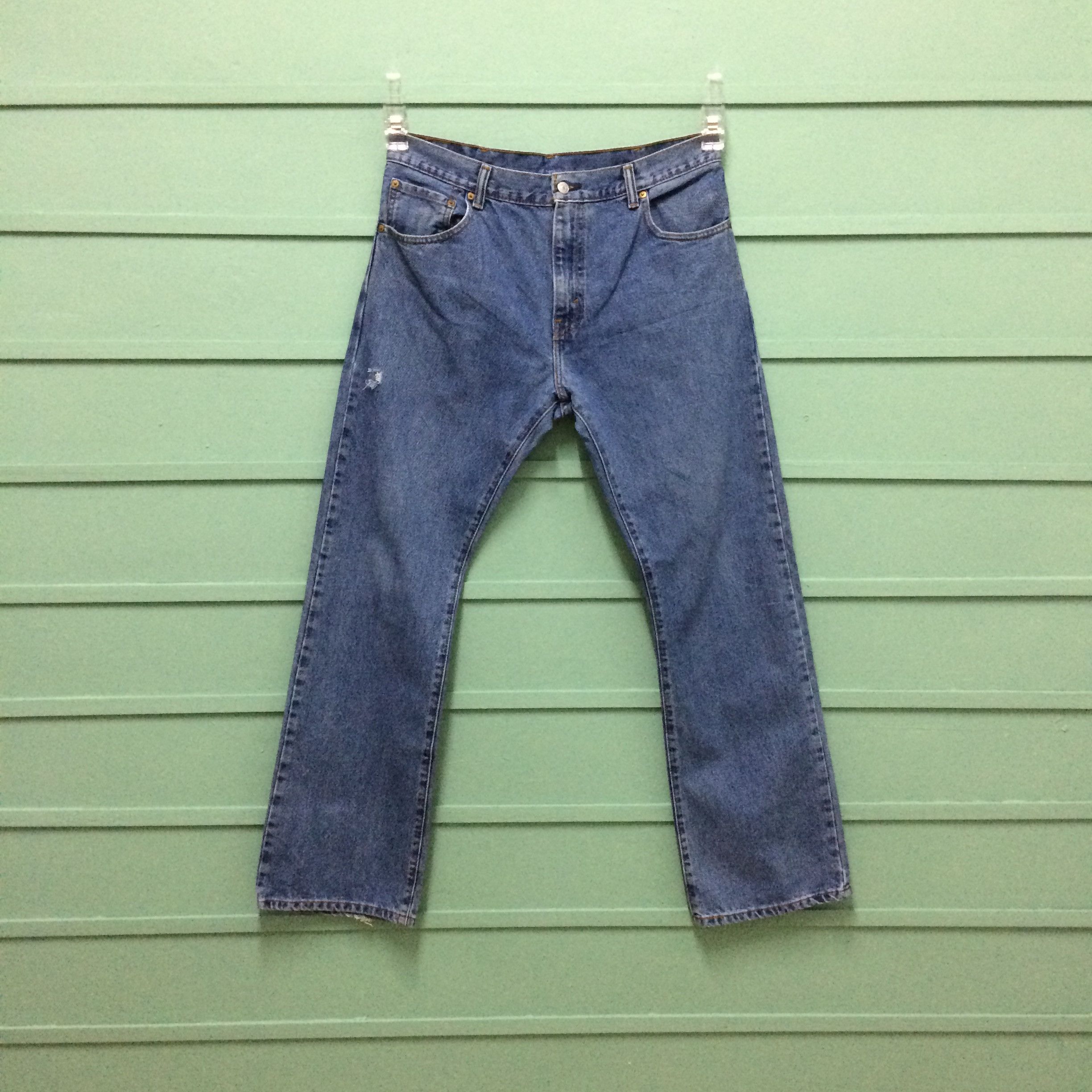 Levi's × Vintage Vintage Levis 517 Flared Bootcut Jeans #B-170 Size US 35 - 1 Thumbnail