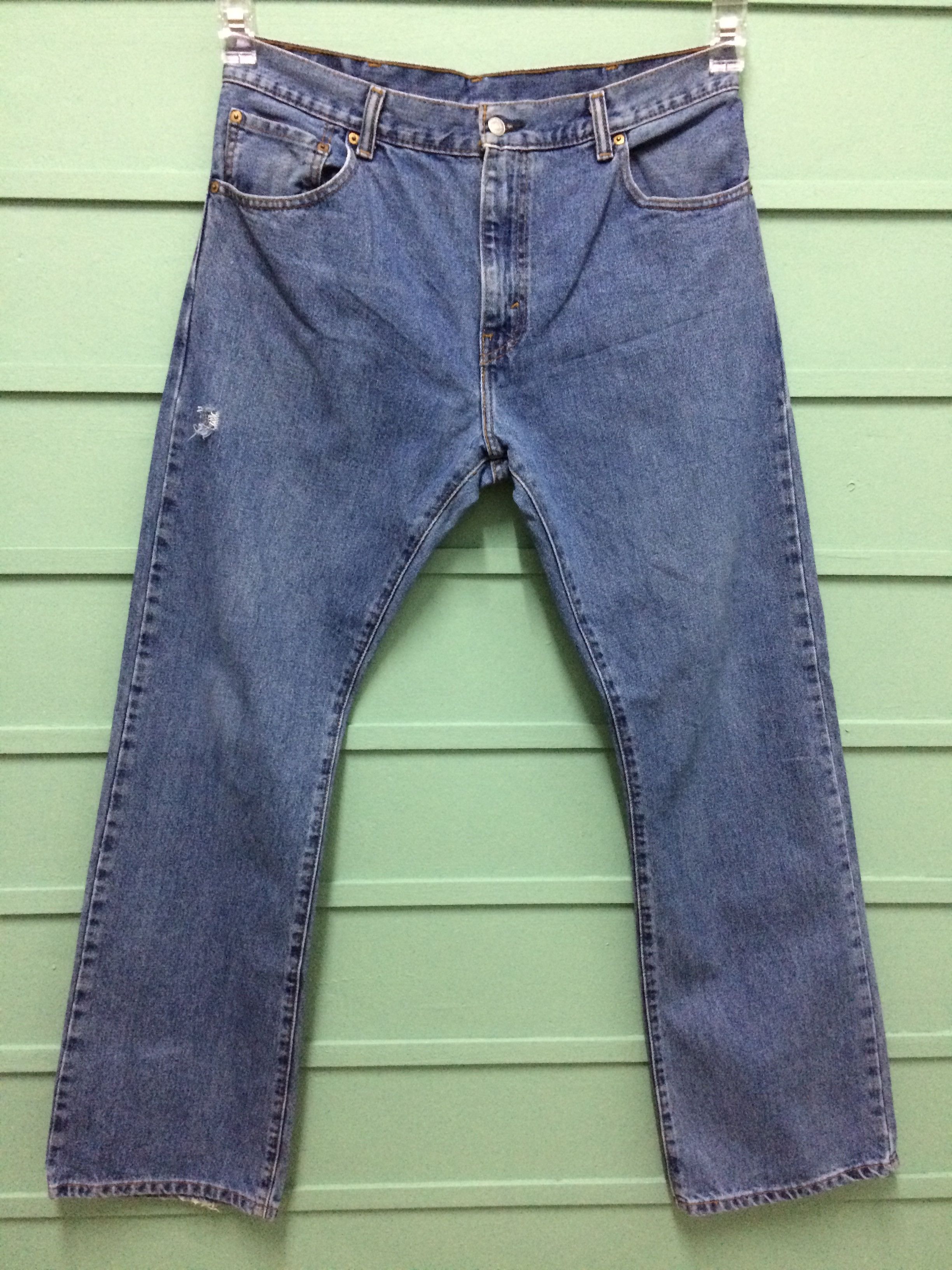 Levi's × Vintage Vintage Levis 517 Flared Bootcut Jeans #B-170 Size US 35 - 2 Thumbnail