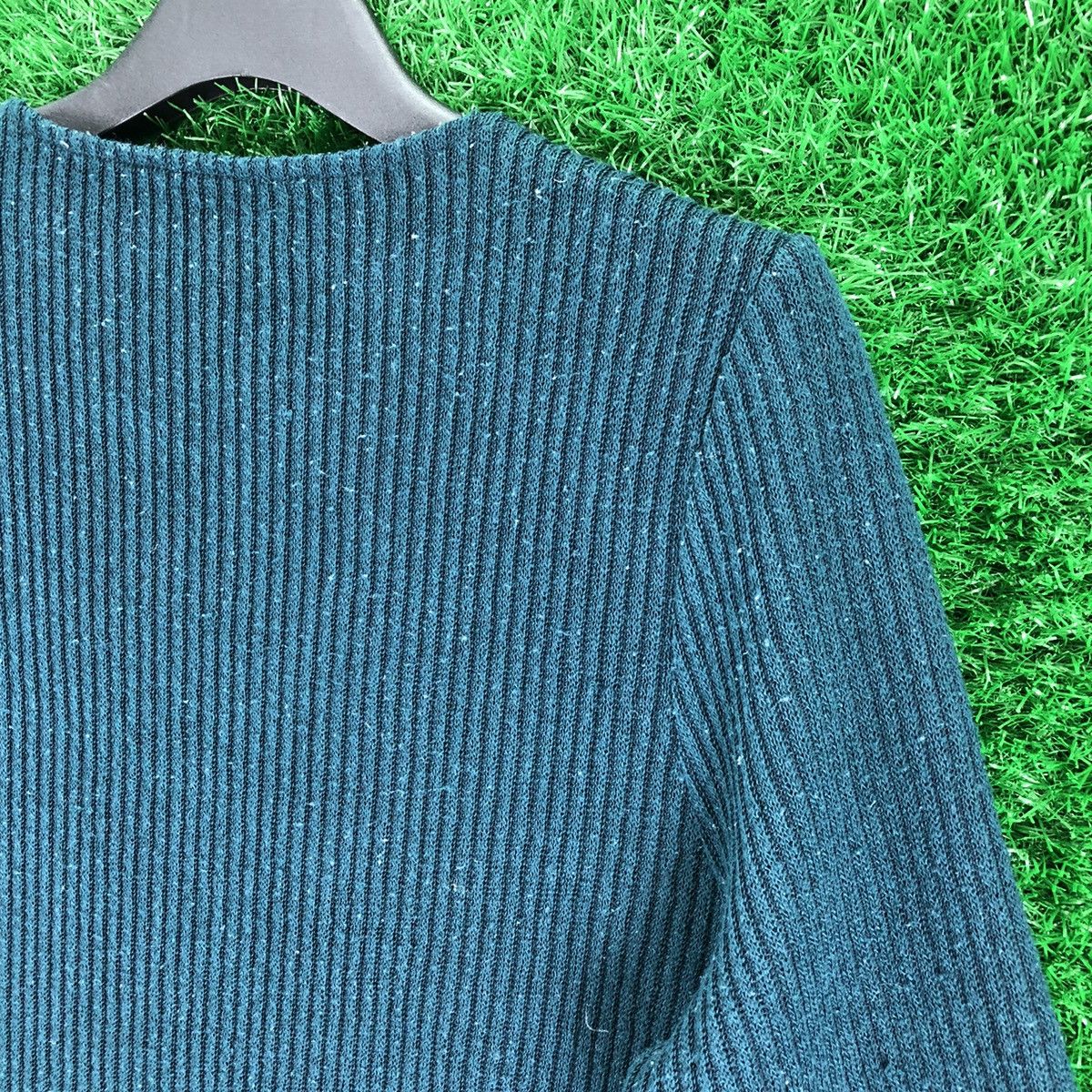 Aran Isles Knitwear Vintage Knit Multi Pattern Striped Long Sleeve Tee for Women Size M / US 6-8 / IT 42-44 - 5 Thumbnail