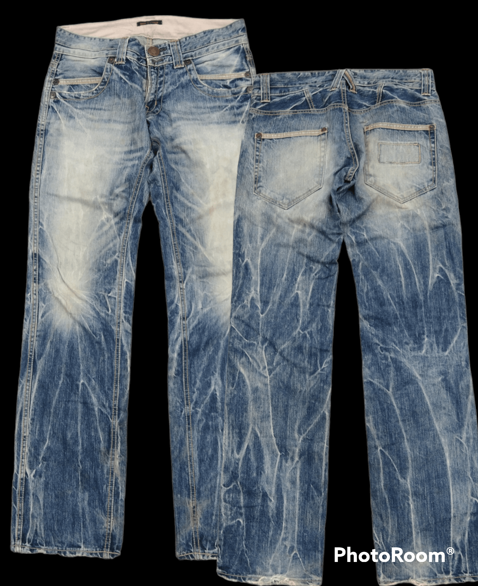 image of Avant Garde Sick Electric Shockingmade In Nippon in Blue Distressed, Men's (Size 30)