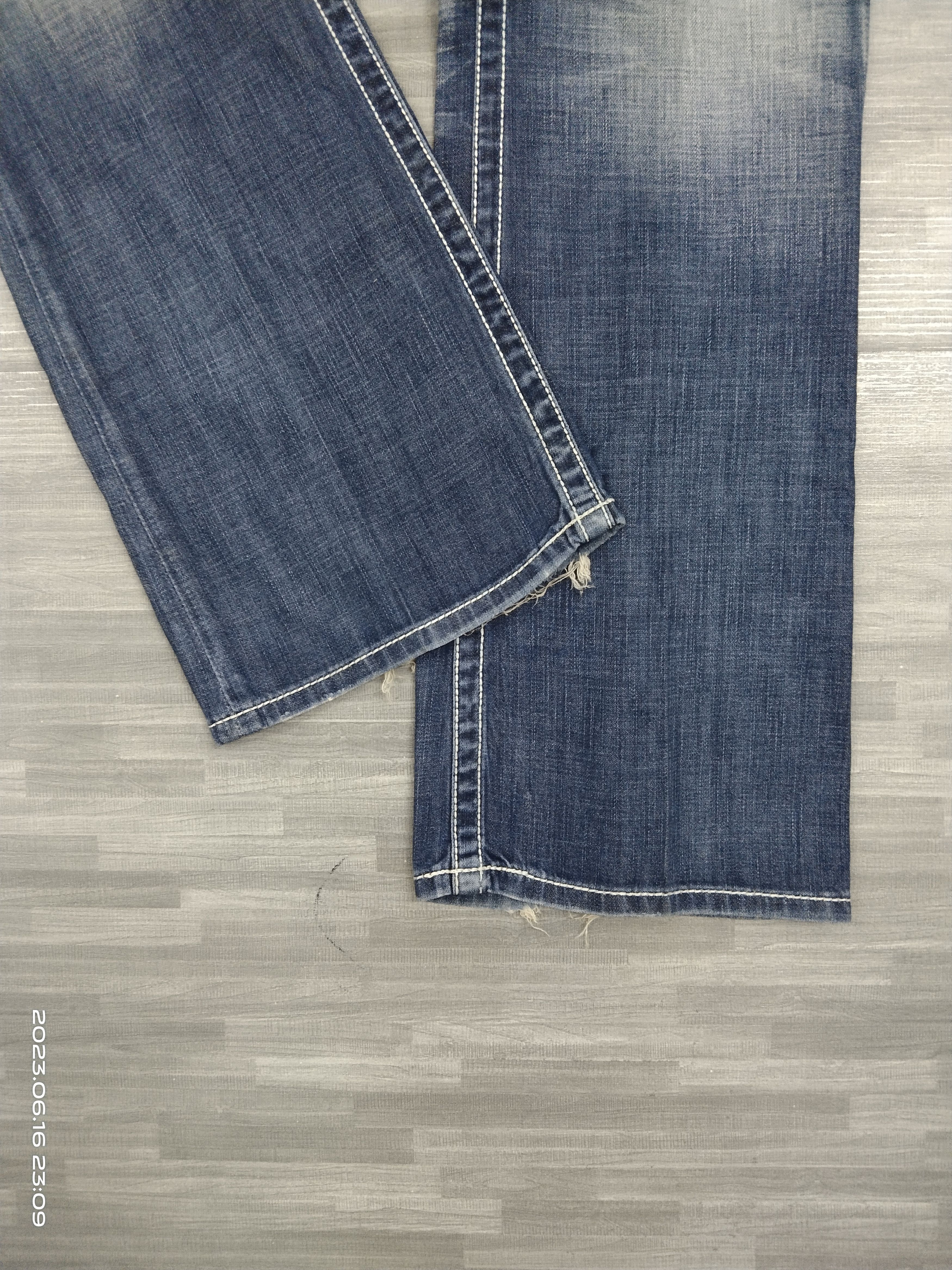Japanese Brand FLARE WASHE BLUE BKE DENIM PANTS Size US 32 / EU 48 - 7 Thumbnail