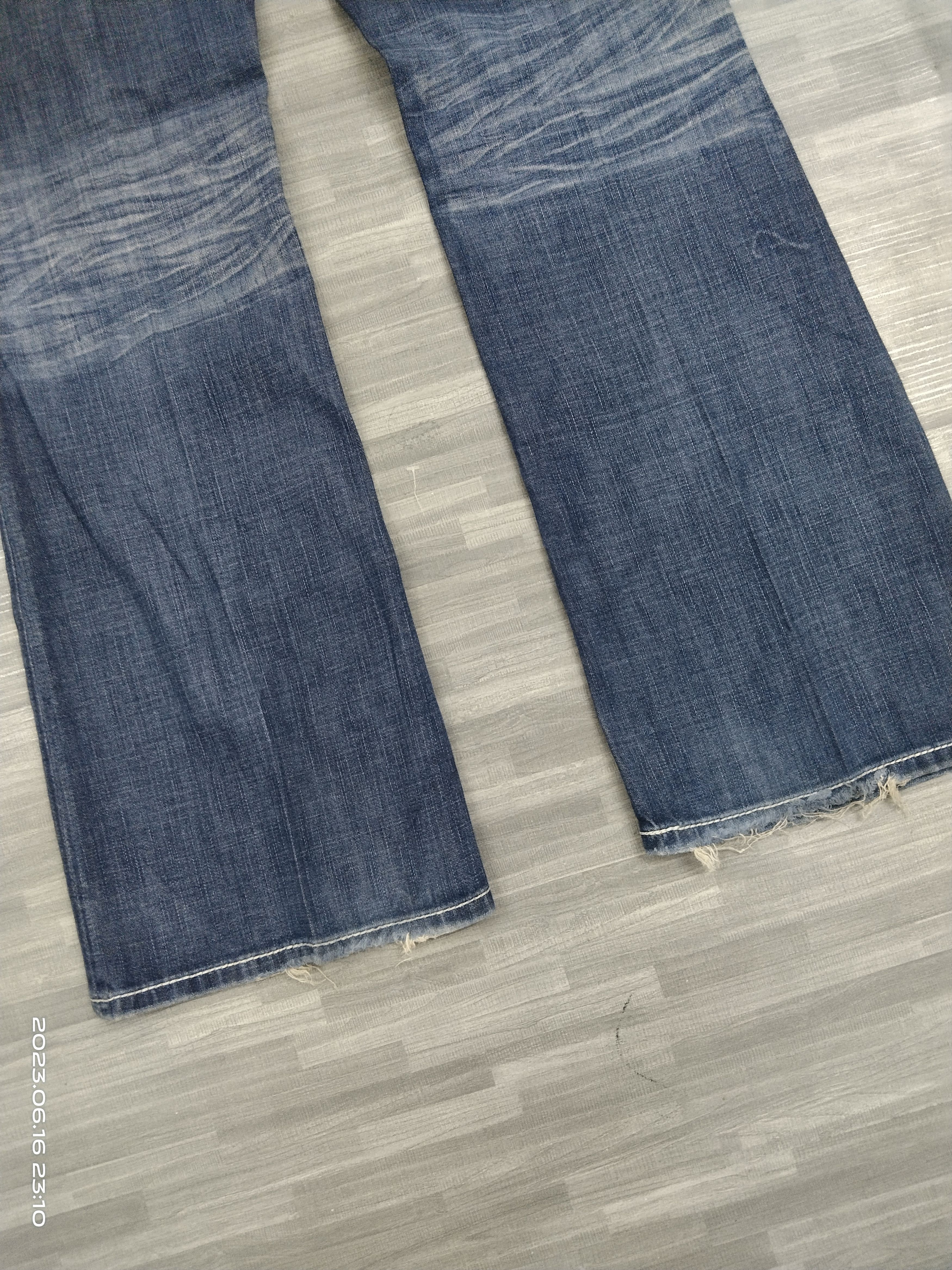 Japanese Brand FLARE WASHE BLUE BKE DENIM PANTS Size US 32 / EU 48 - 6 Thumbnail