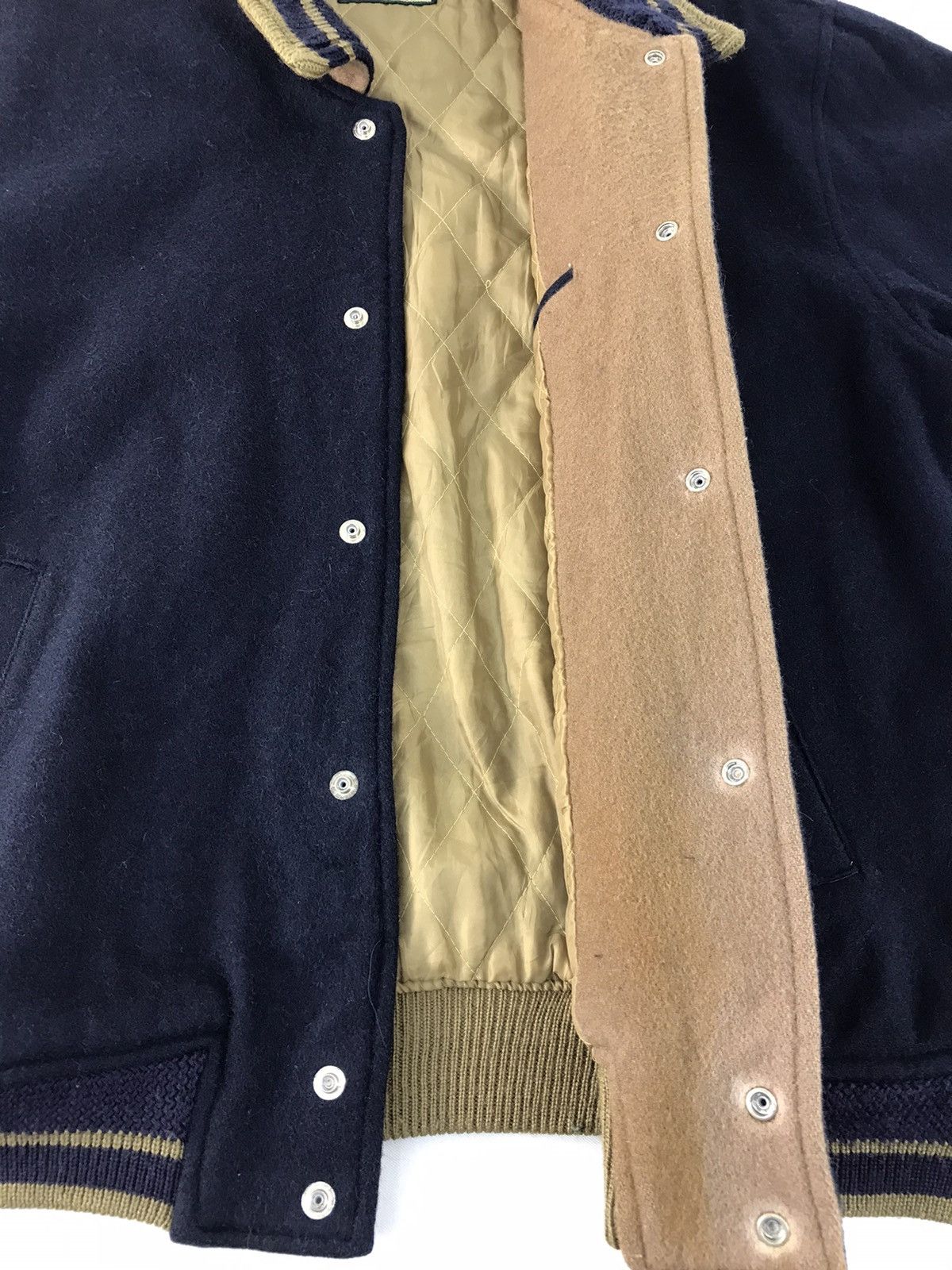 Japanese Brand × Vintage Vintage Varsity Jacket Wool Troy Bros Snap Button Size US L / EU 52-54 / 3 - 7 Thumbnail