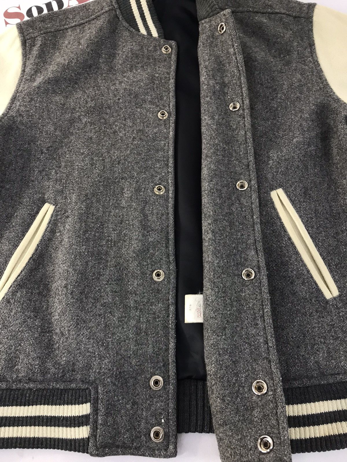Japanese Brand Vintage Sporty Casual Varsity Jacket Snap Button Design Size US M / EU 48-50 / 2 - 6 Thumbnail