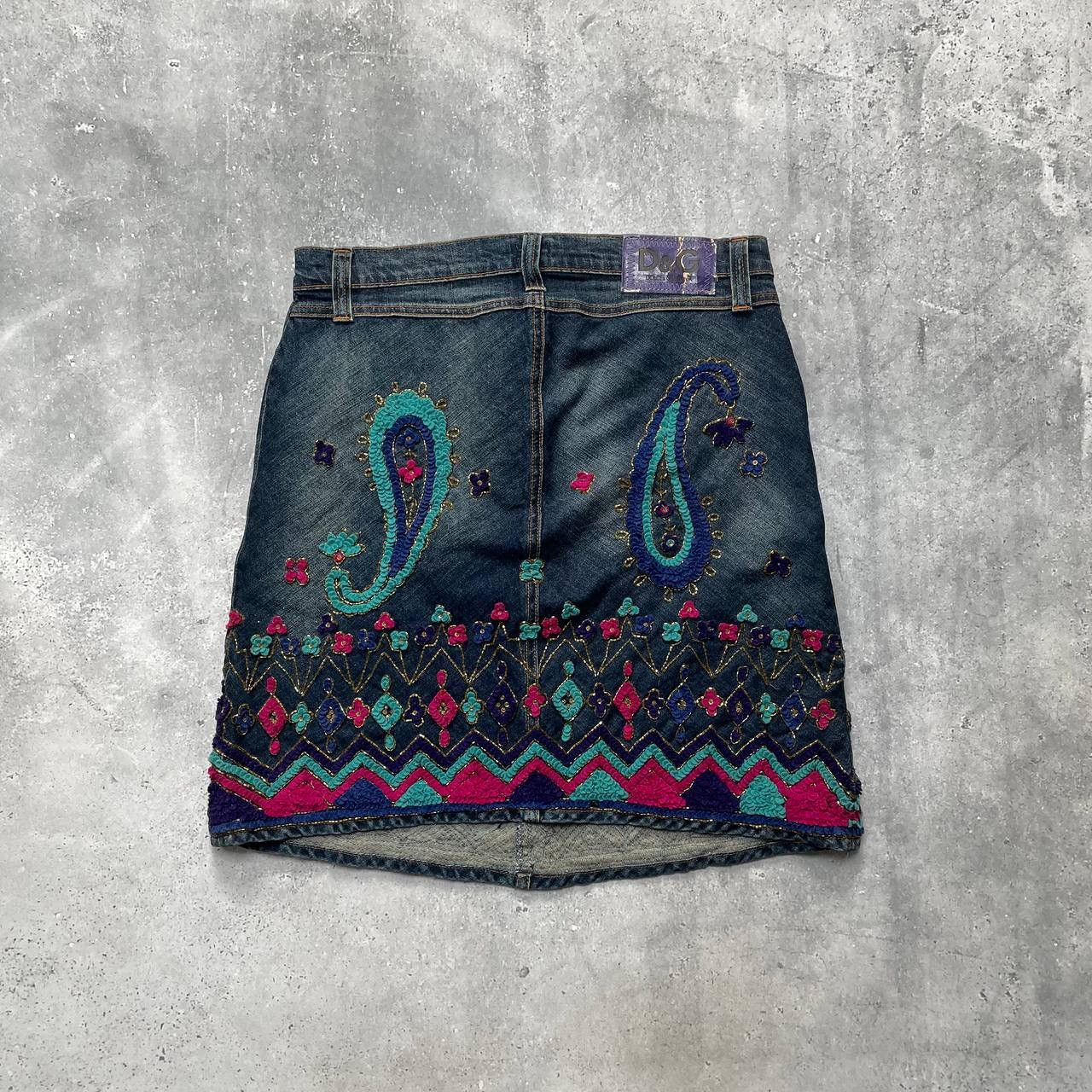 Dolce & Gabbana × Vintage Vintage Dolce & Gabbana Pencil Denim Skirt Women’s Size 30" / US 8 / IT 44 - 2 Thumbnail