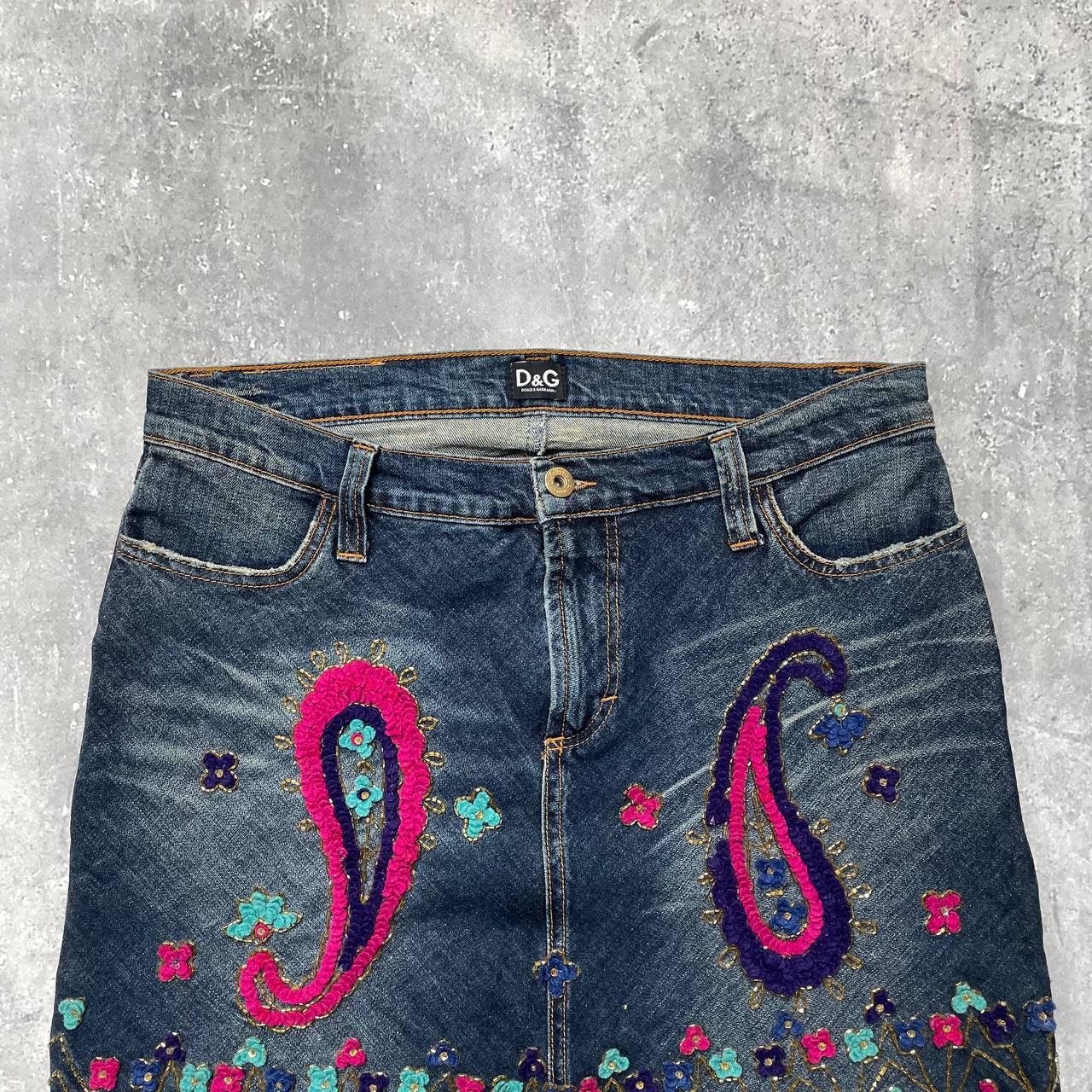 Dolce & Gabbana × Vintage Vintage Dolce & Gabbana Pencil Denim Skirt Women’s Size 30" / US 8 / IT 44 - 3 Thumbnail