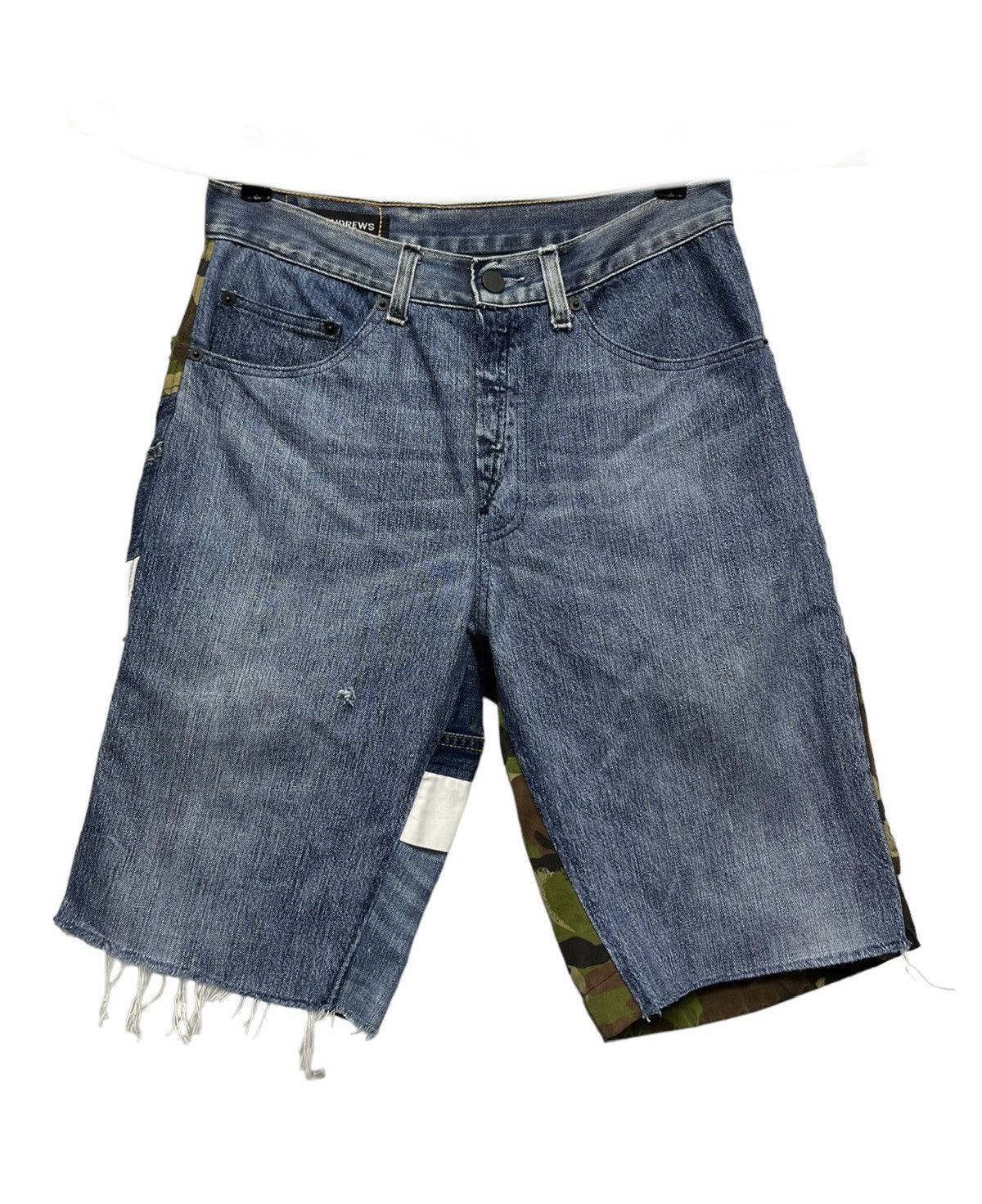 Vinti Andrews 🔥RARE🔥REWORKED VINTI ANDREW Patchwork Bondage Shorts Size US 30 / EU 46 - 8 Thumbnail