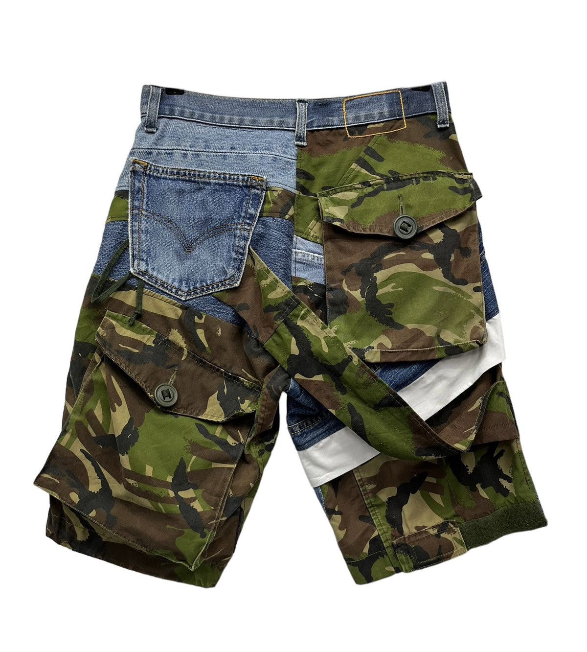 Vinti Andrews 🔥RARE🔥REWORKED VINTI ANDREW Patchwork Bondage Shorts Size US 30 / EU 46 - 1 Thumbnail