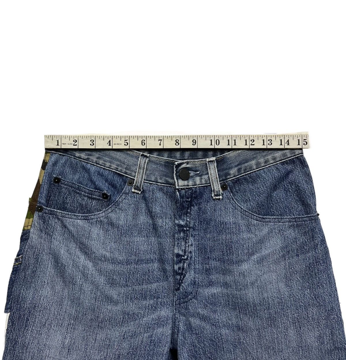 Vinti Andrews 🔥RARE🔥REWORKED VINTI ANDREW Patchwork Bondage Shorts Size US 30 / EU 46 - 14 Thumbnail