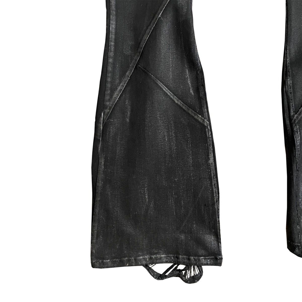 Other COLLETT, Crackle Waxed Paneled Denim Bootcut Flared Denim Size US 32 / EU 48 - 6 Thumbnail