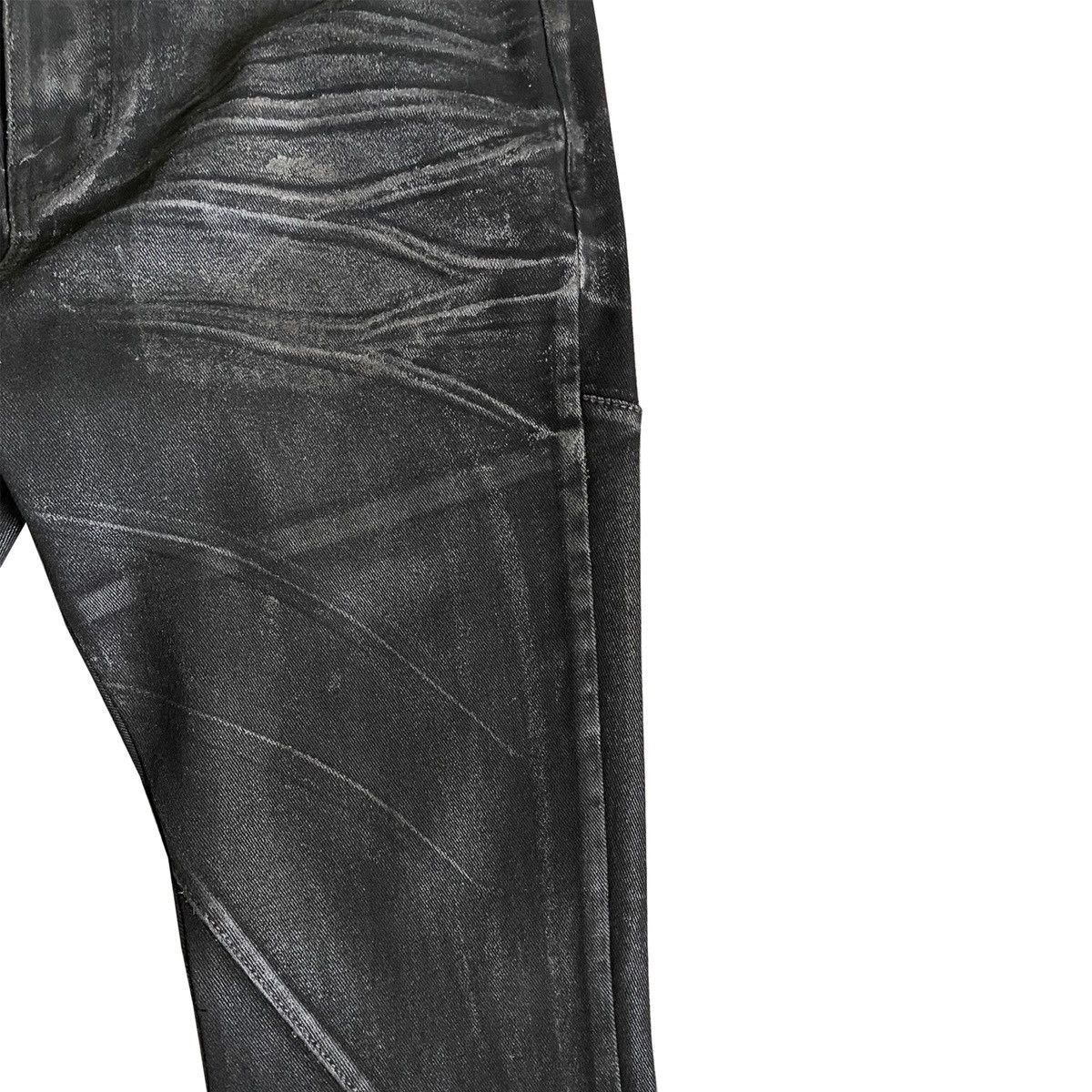 Other COLLETT, Crackle Waxed Paneled Denim Bootcut Flared Denim Size US 32 / EU 48 - 5 Thumbnail