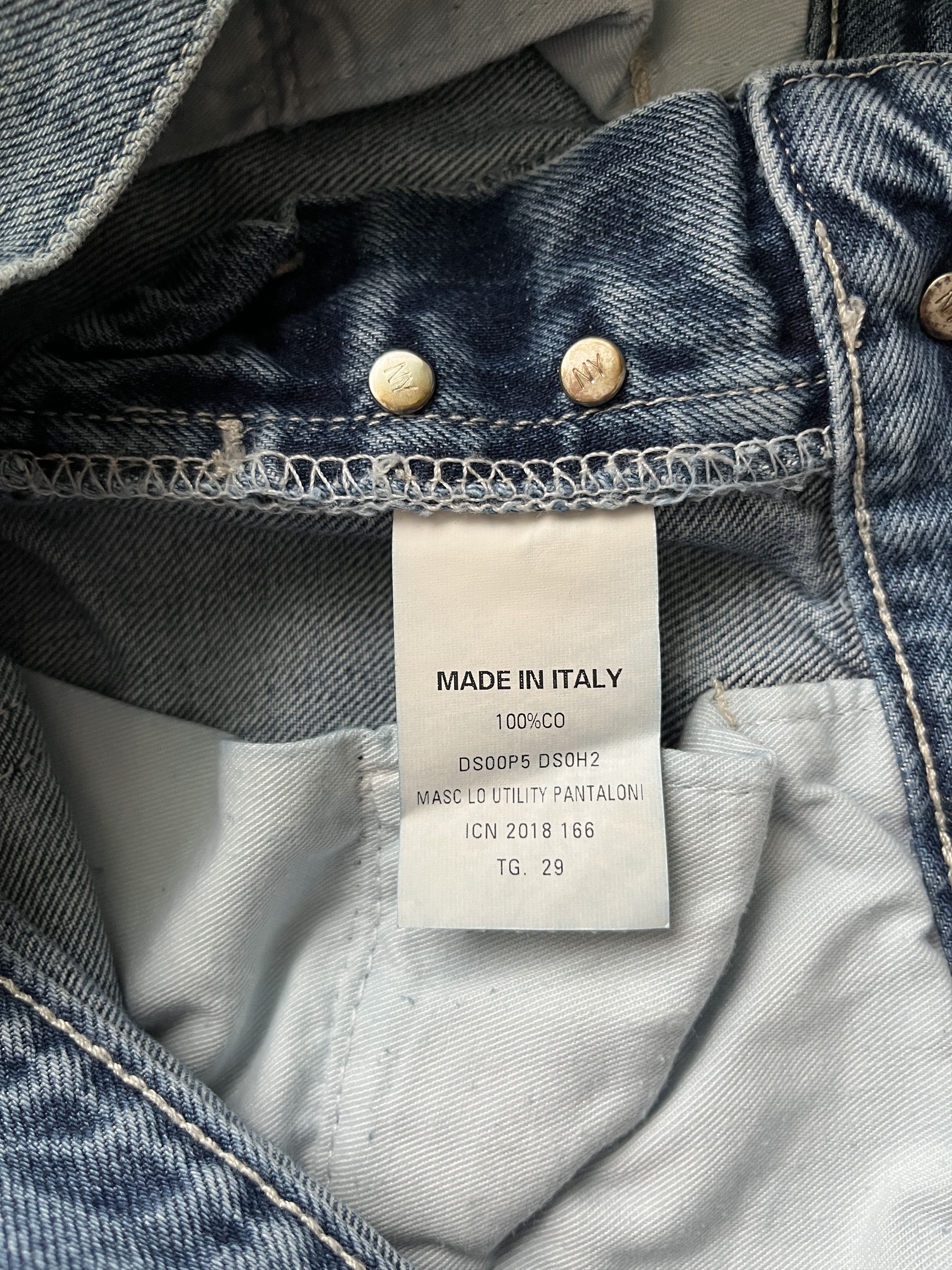 Helmut Lang ⚡️QUICK SALE⚡️2018 Helmut Lang Utility Cargo Jeans Pants Size US 29 - 5 Thumbnail