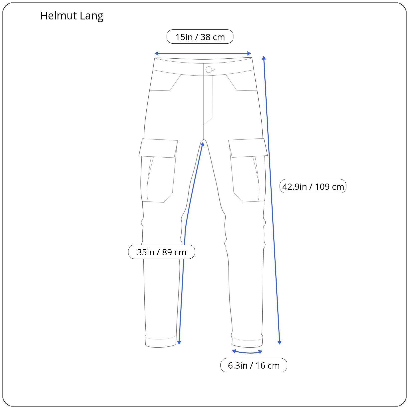 Helmut Lang ⚡️QUICK SALE⚡️2018 Helmut Lang Utility Cargo Jeans Pants Size US 29 - 6 Thumbnail
