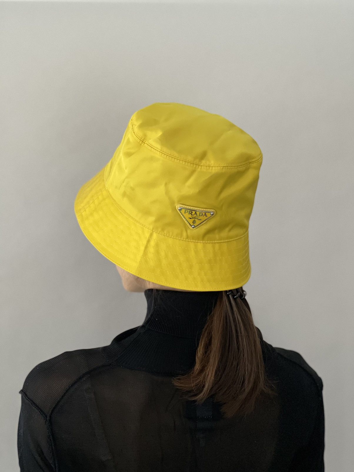 Prada Prada Nylon Bucket with triangle logo Size ONE SIZE - 5 Thumbnail