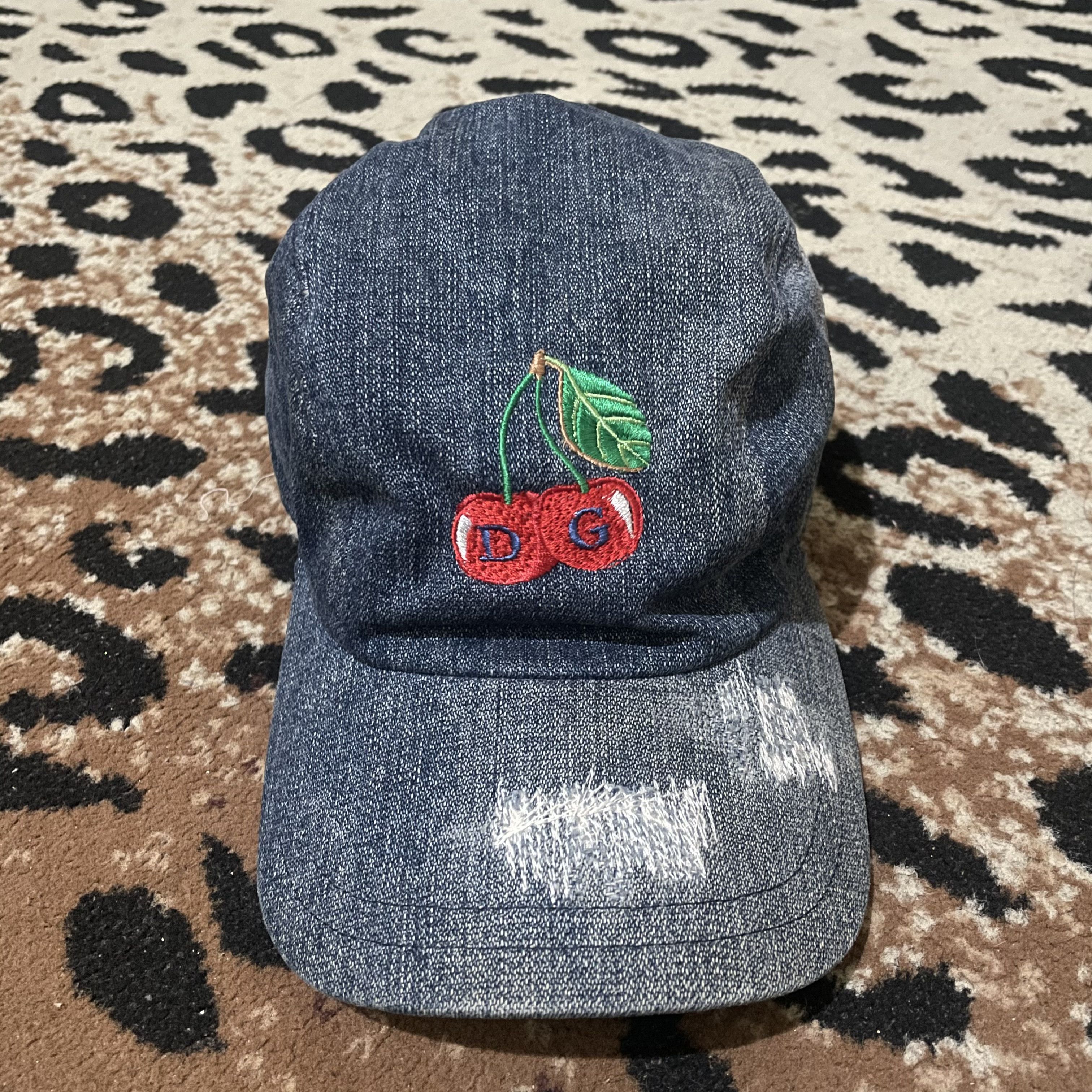 Dolce & Gabbana Dolce Gabbana Distressed Cherry Hats Size ONE SIZE - 1 Thumbnail