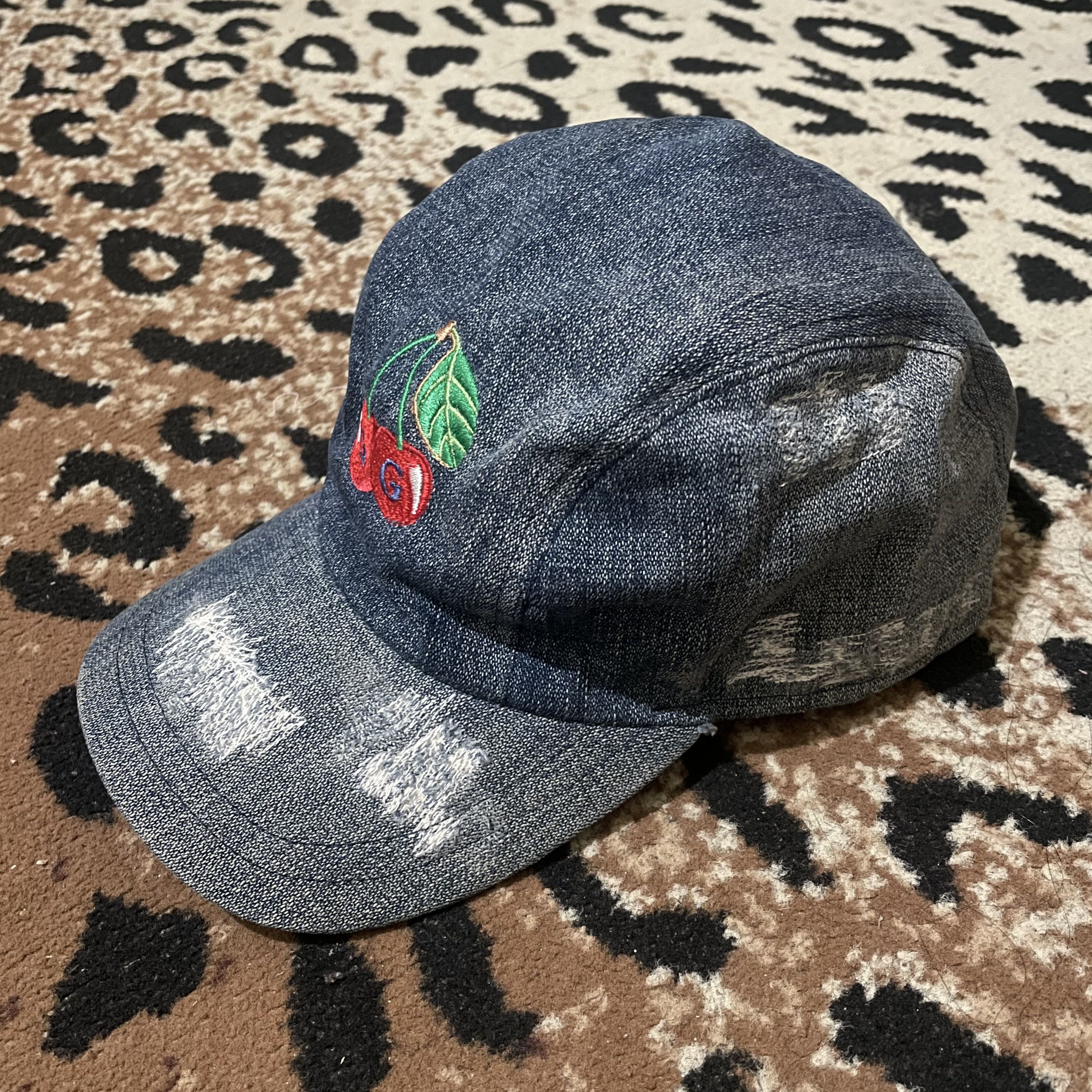Dolce & Gabbana Dolce Gabbana Distressed Cherry Hats Size ONE SIZE - 2 Thumbnail